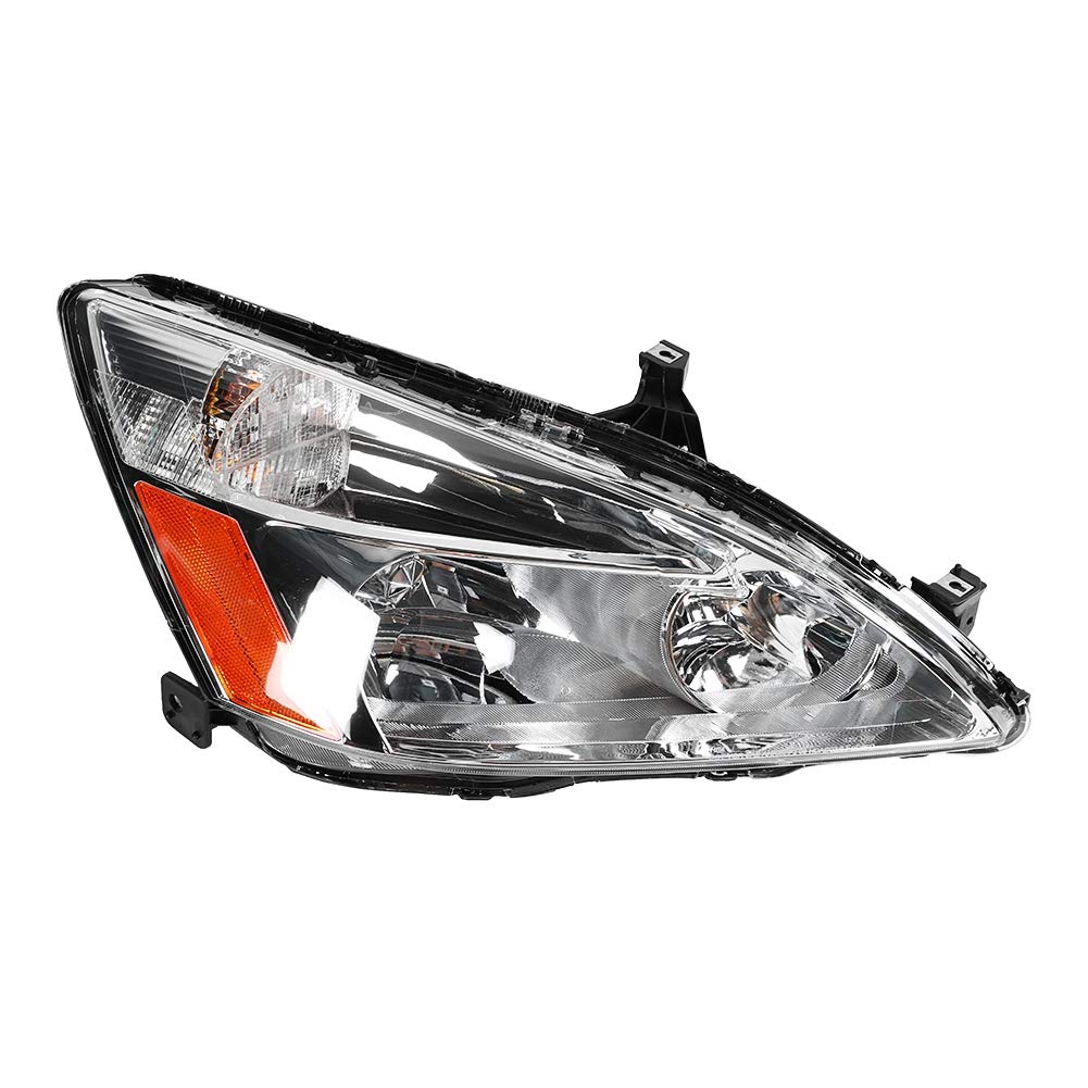 Honda Accord 2003-2007 Car Headlight Assembly Kit - 33151SDAA01 Replacement Headlamp Set - Perfect for Night Driving & Foggy Conditions