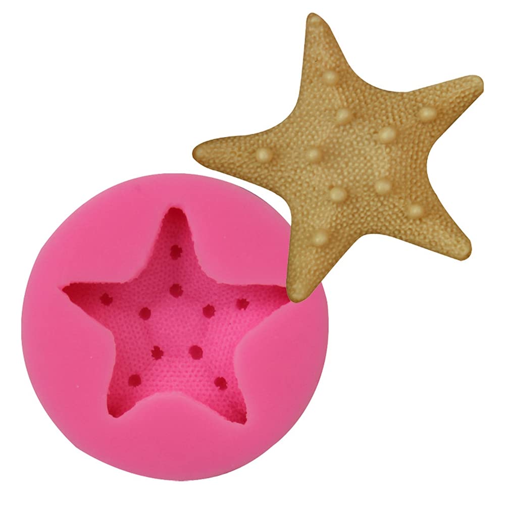 Premium Silicone Starfish Mold for DIY Soap, Chocolate, Fondant - Baking & Cake Decorating Tools - Perfect for Beach-Themed Parties, Wedding Favors, and Holiday Crafts