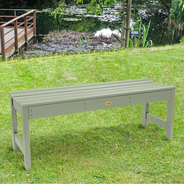 Lehigh Backless Synthetic Wood Picnic Bench - Durable Outdoor Dining Table for Patio, Garden & Park - Perfect for BBQs, Camping & Family Gatherings