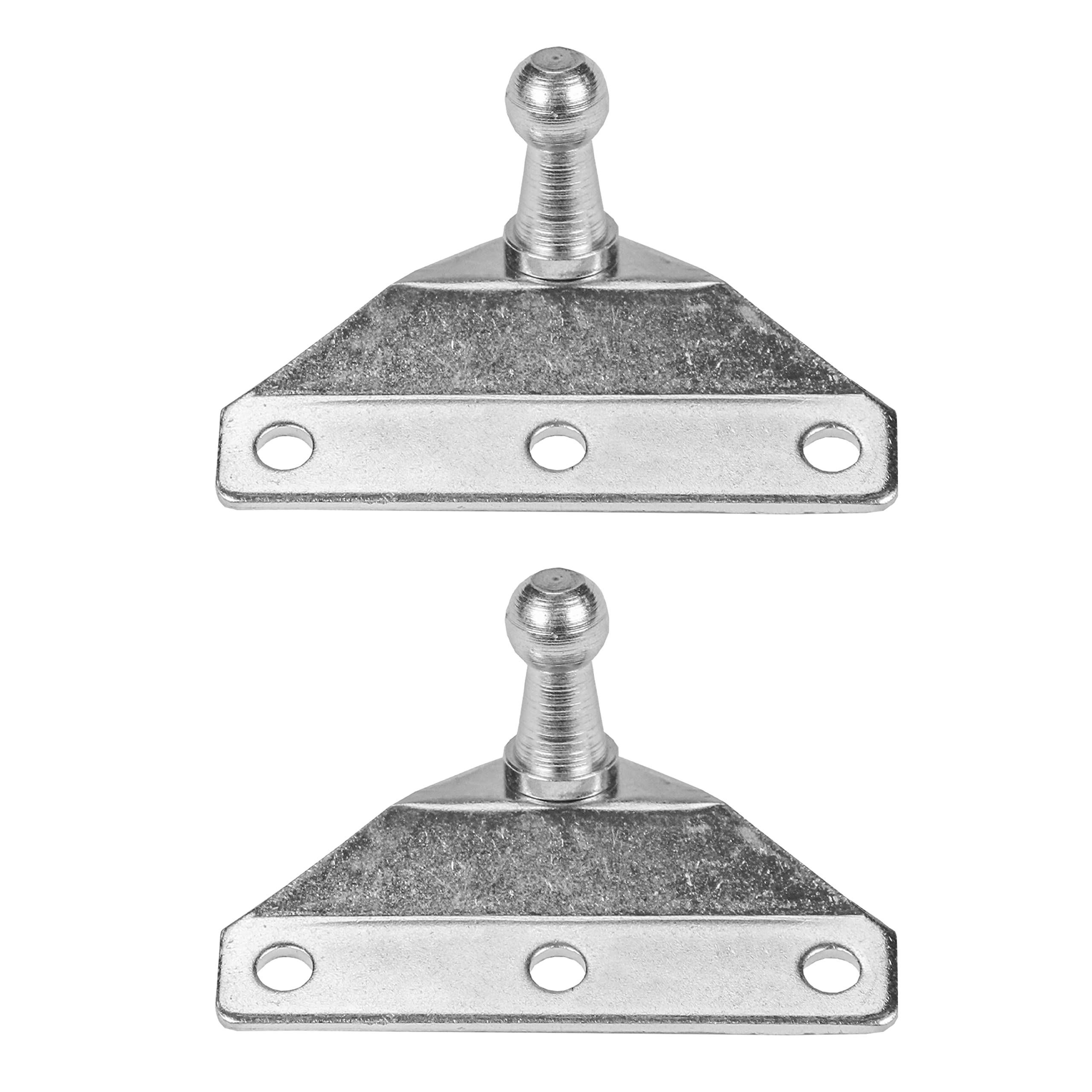 Red Hound Auto 2 Ball Stud Mounting Brackets 10mm - Heavy Duty Coated Steel Angled Base for RV Camper, Toolbox, Tonneau Covers & Cabinets - Compatible with Gas Prop Strut Spring Lift Systems - Perfect for Outdoor Storage & Vehicle Accessories Organization