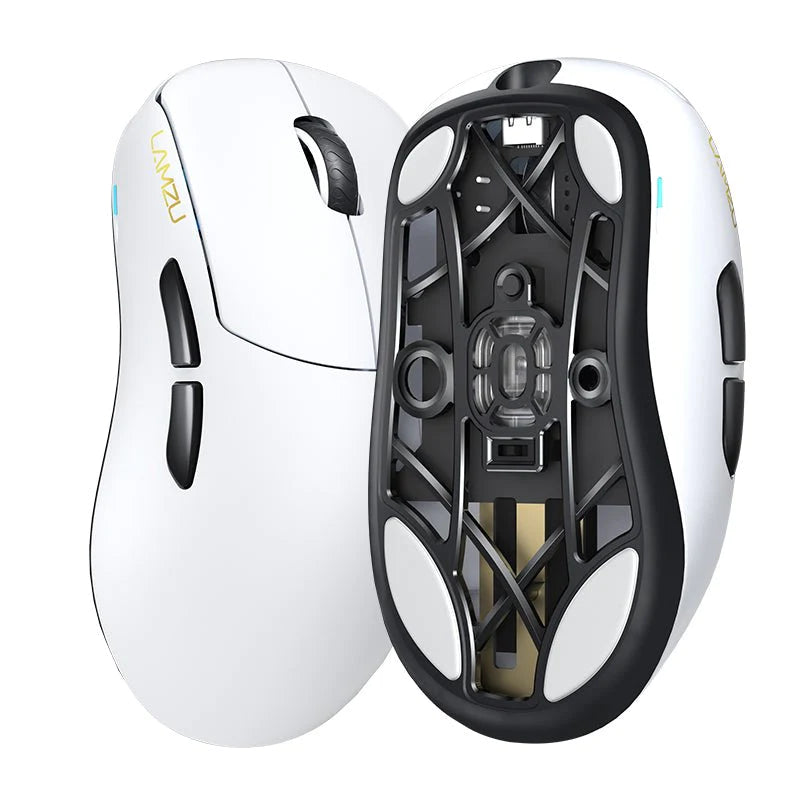 Lamzu Thorn Wireless Gaming Mouse - Lightweight Ergonomic Design, 16000 DPI, RGB Lighting - Perfect for FPS, MOBA, and Esports Gaming (White)