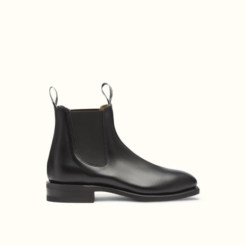 R.M. Williams Comfort Craftsman Boots - Premium Leather Chelsea Boots for Men - Black - Perfect for Office, Casual Wear & Outdoor Activities