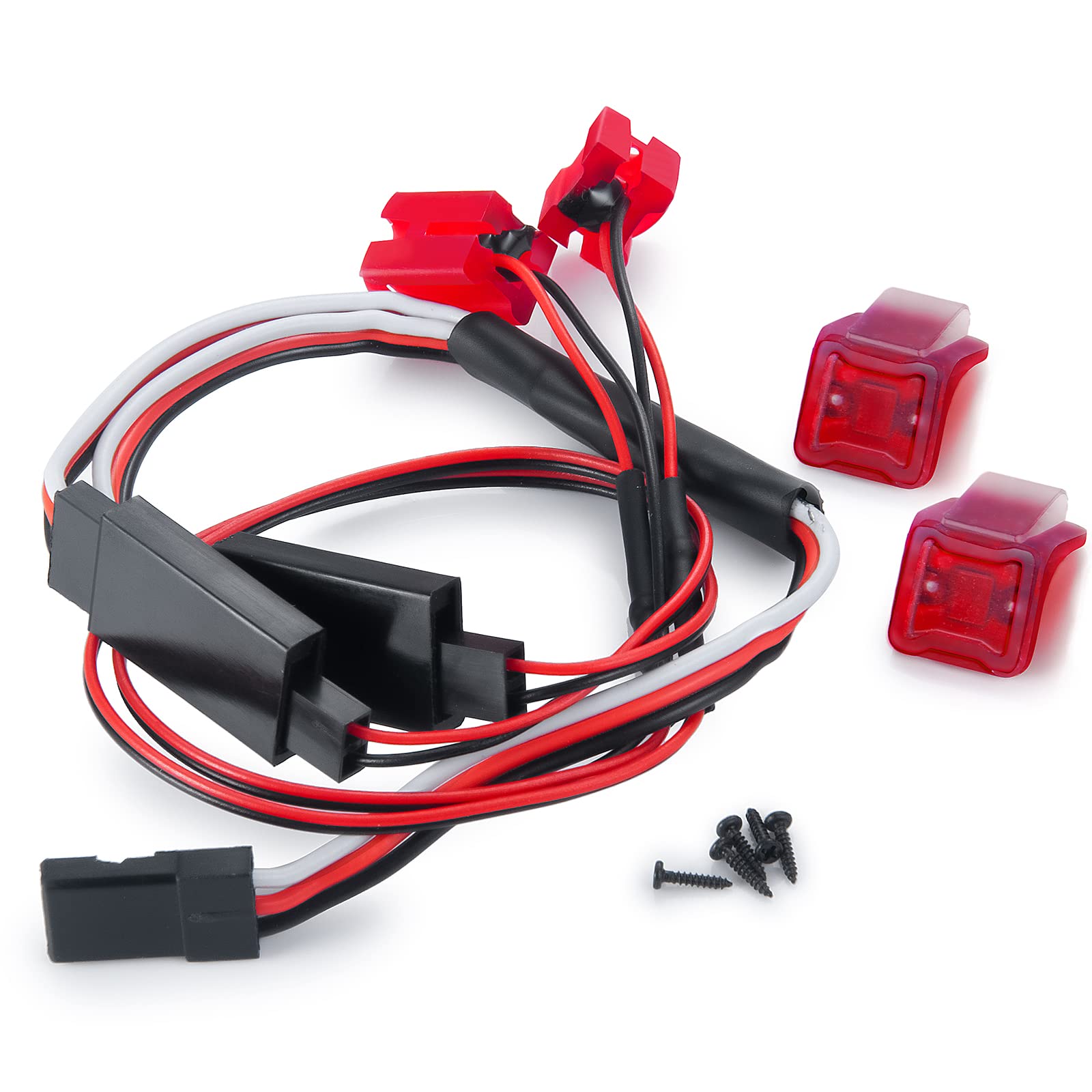 1/24 RC Crawler Car SCX24 LED Taillights - Waterproof Rear Light Upgrade Kit for Gladiator AXI00005 | Off-Road Crawling & Night Driving Accessories
