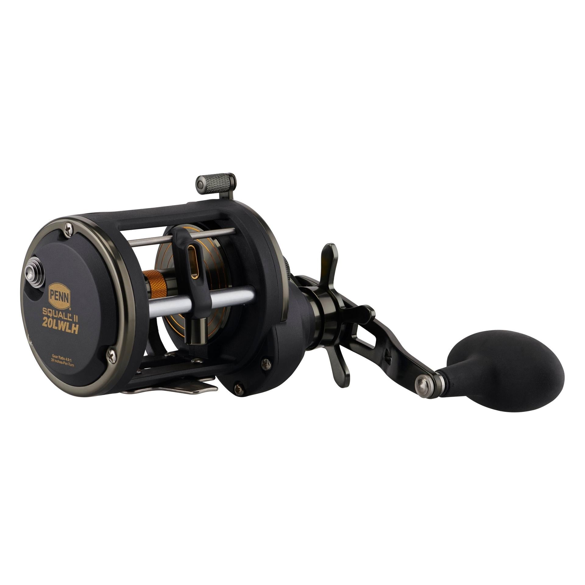 Squall® II Level Wind Conventional Reel - Saltwater & Freshwater Fishing Reel for Casting, Trolling & Bottom Fishing | Durable & Smooth Drag System for Bass, Walleye & Catfish