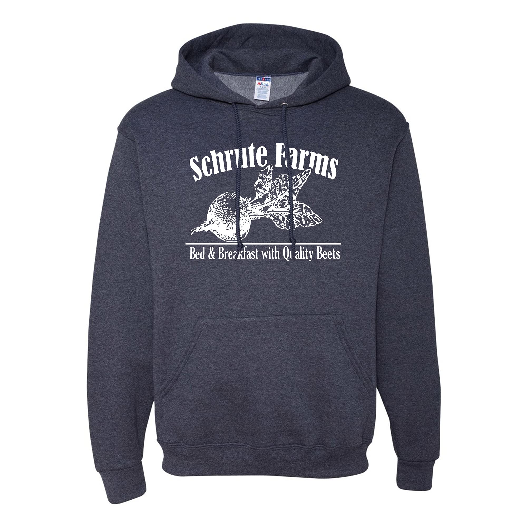 Wild Custom Schrute Farms Pop Culture Graphic Hoodie for Men - Soft Cotton Pullover Sweatshirt - Perfect for Casual Wear, Gifts & TV Show Fans