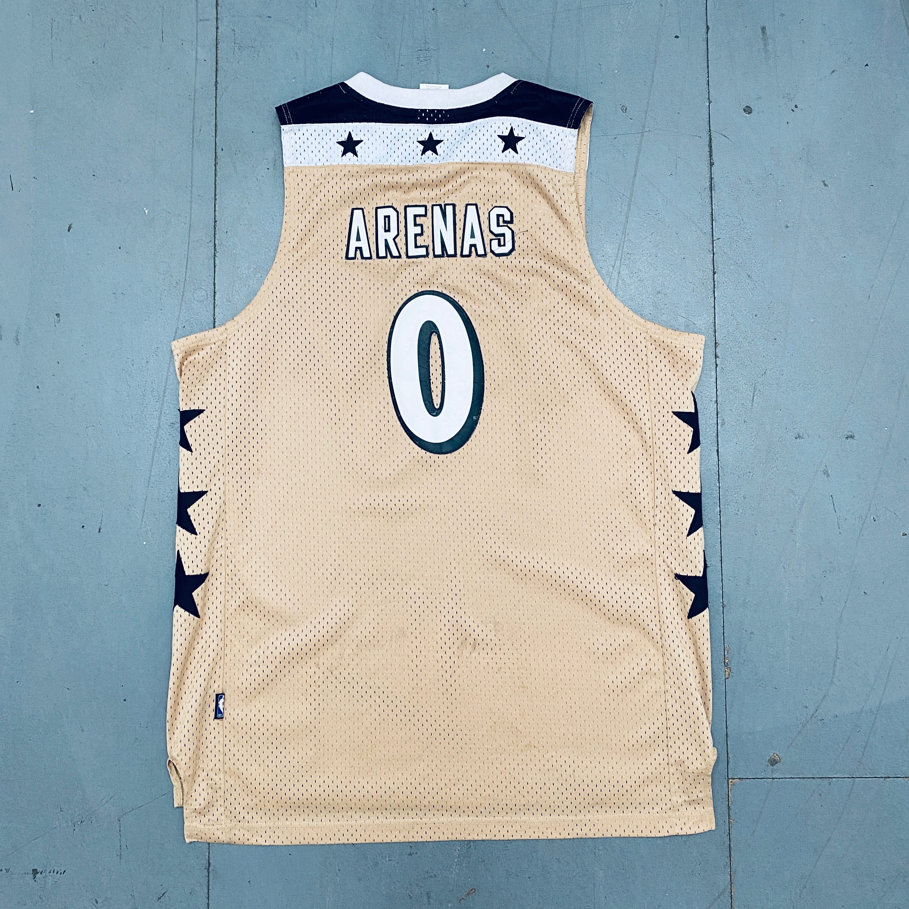 Authentic Washington Wizards Gilbert Arenas 2006-07 Gold Adidas Stitched NBA Jersey - XXL Size for Basketball Fans & Collectors - Perfect for Games, Events, and Sports Memorabilia Display