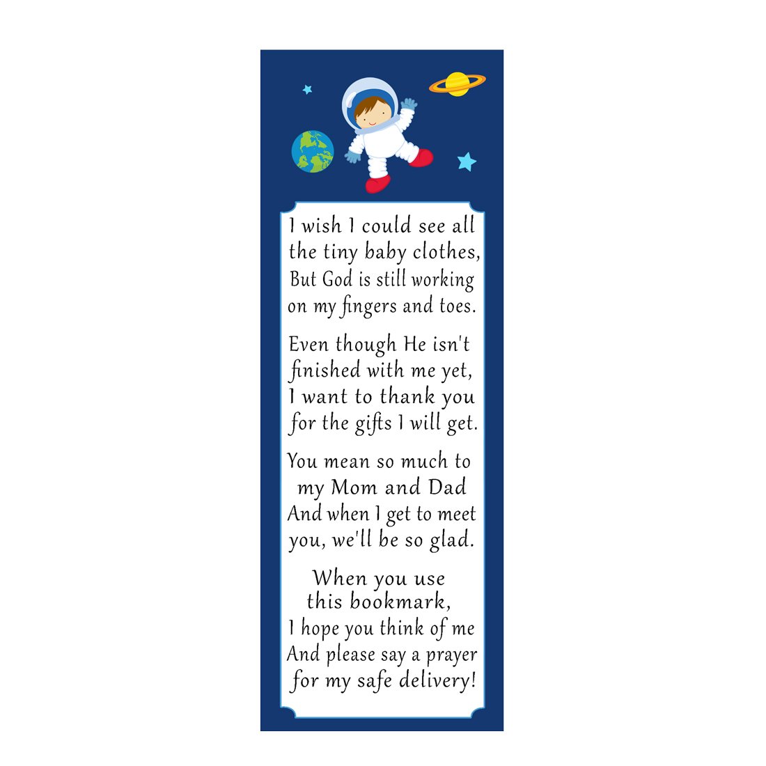 50pcs Astronaut Space Planet Bookmarks - Unique Baby Shower Party Favors, Newborn Gifts & Reading Accessories for Kids' Book Club & Classroom Rewards