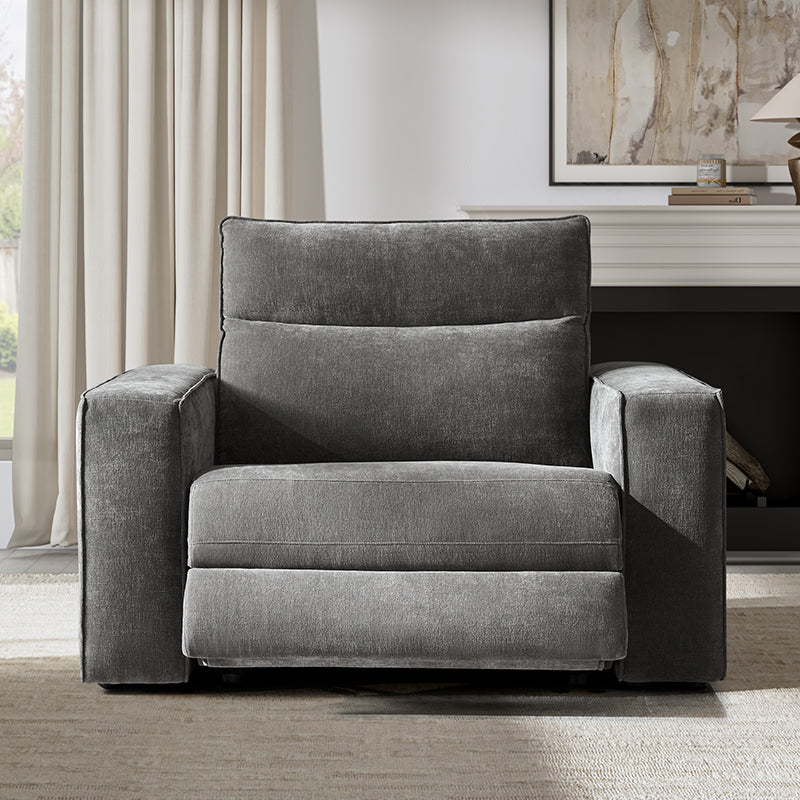 EliteNest Smart Modular Sofa with Power Recliners - Easy Assembly, Customizable Living Room Furniture for Modern Home & Entertainment Spaces