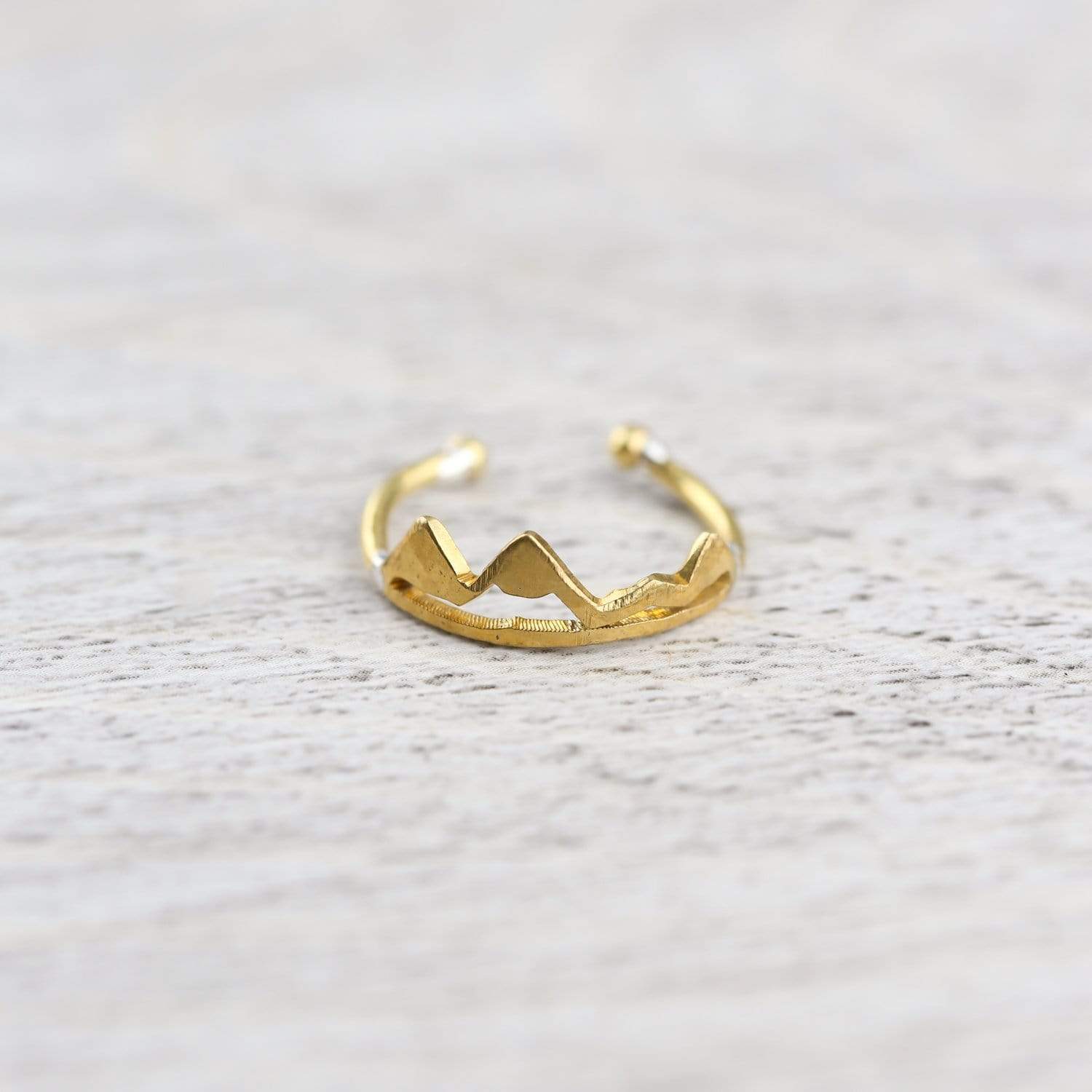 Himalayan Peaks Ring - Sterling Silver Handmade Mountain Jewelry for Women | Perfect for Hiking, Travel & Nature Lovers