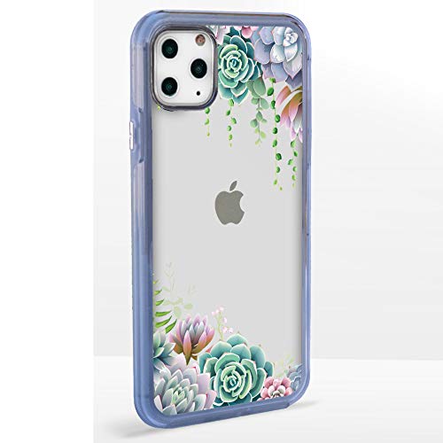 iPhone 11 Pro Max Clear Case with Succulent Design - Guard Dog Protection for Daily Use