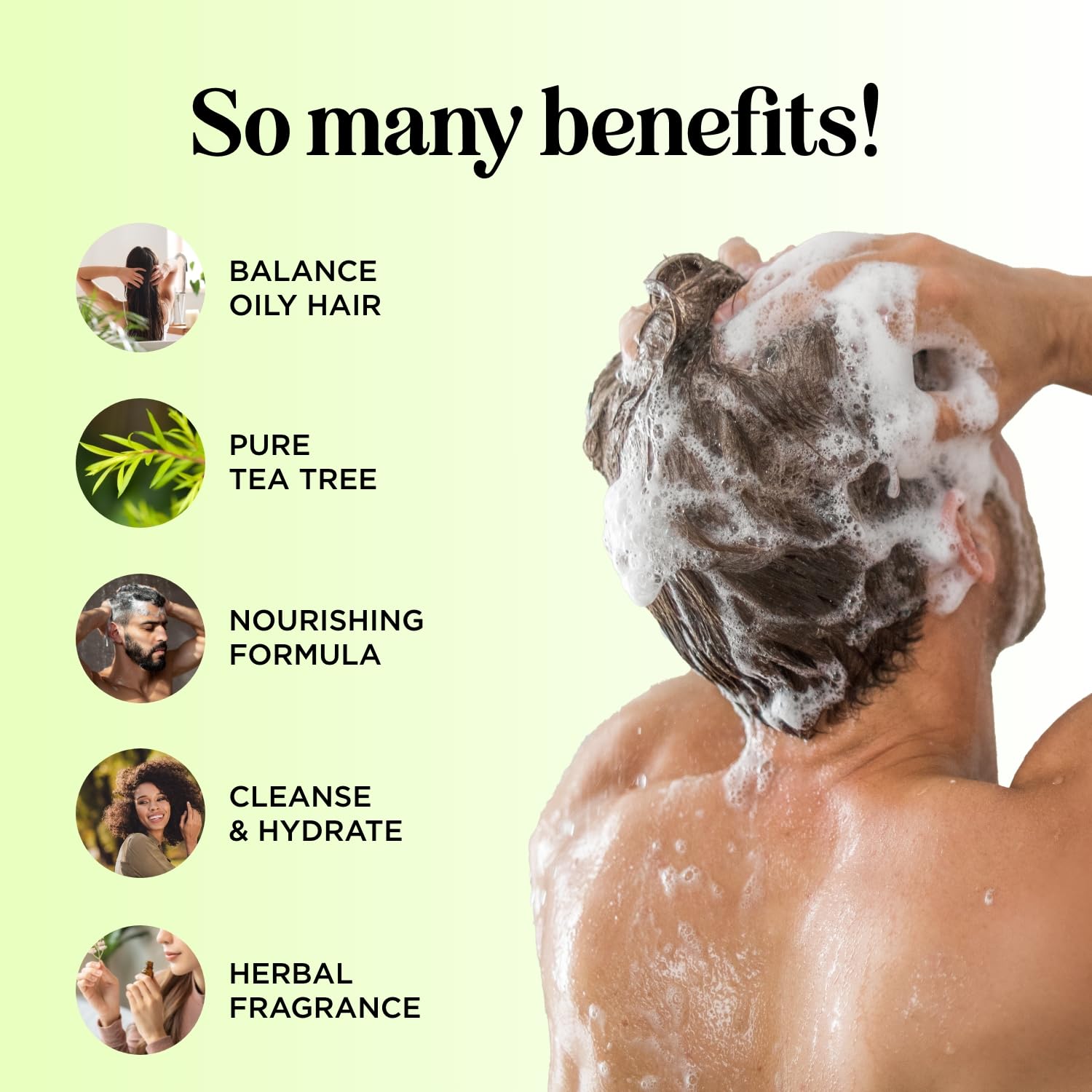 **Tea Tree Shampoo and Conditioner Set for Oily Hair & Scalp Care - Sulfate-Free Clarifying Shampoo with Tea Tree Oil - Deep Cleansing for Build-Up & Dry Scalp Treatment - Perfect for Daily Hair Care & Scalp Refreshment**