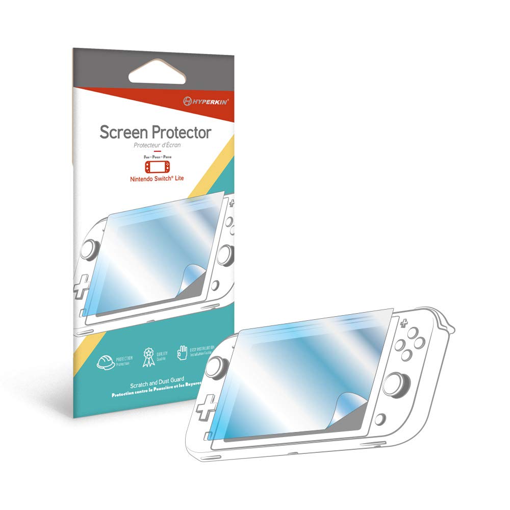Premium Hyperkin Tempered Glass Screen Protector for Nintendo Switch Lite - Anti-Scratch, Anti-Fingerprint, HD Clarity - Perfect for Gaming On-The-Go & Travel Protection