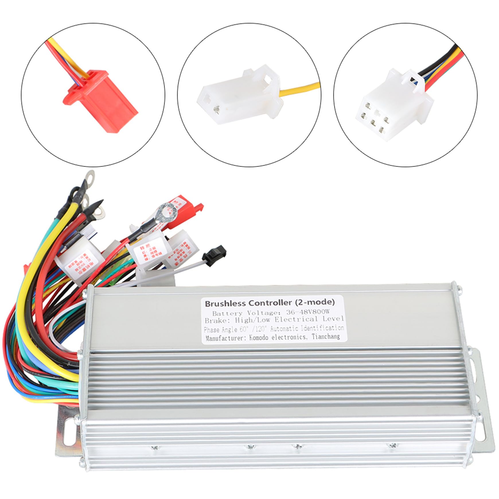 36-48V 800W Brushless Motor Speed Controller - Replacement for E-Bike & Scooter - Perfect for DIY Electric Bike Upgrades & Scooter Motor Repairs