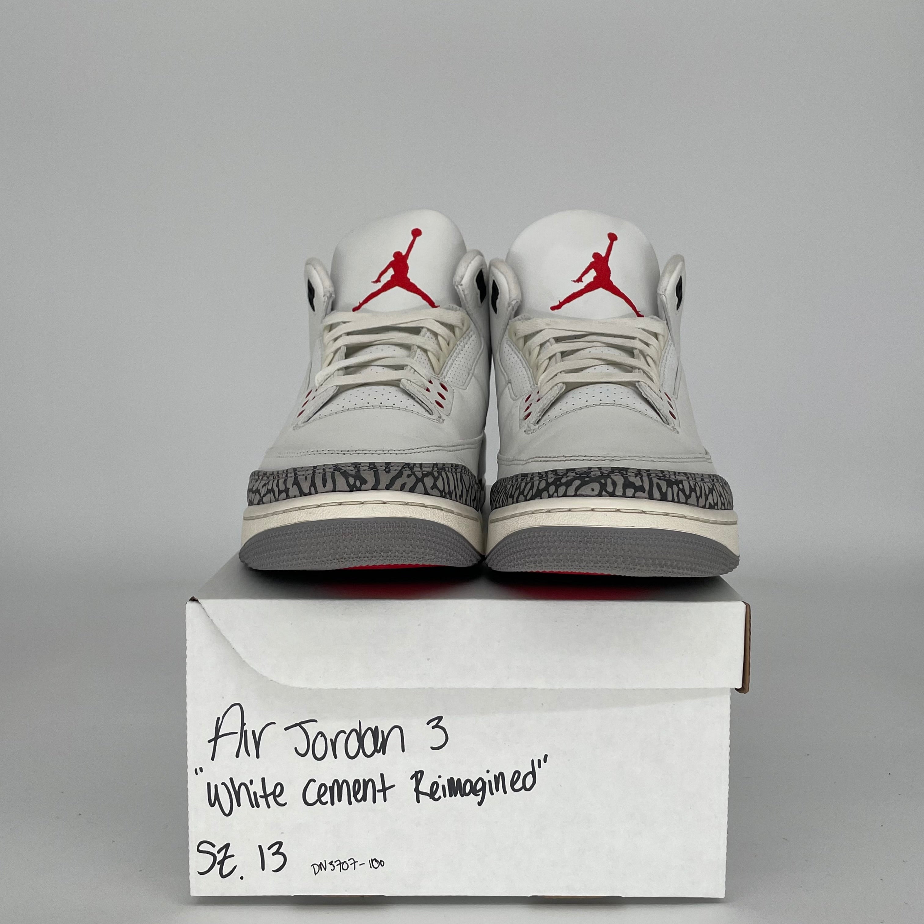Original Air Jordan 3 White Cement Reimagined - Men's Size 13 (DN3707-100) | Authentic Retro Basketball Sneakers for Casual Wear & Street Style