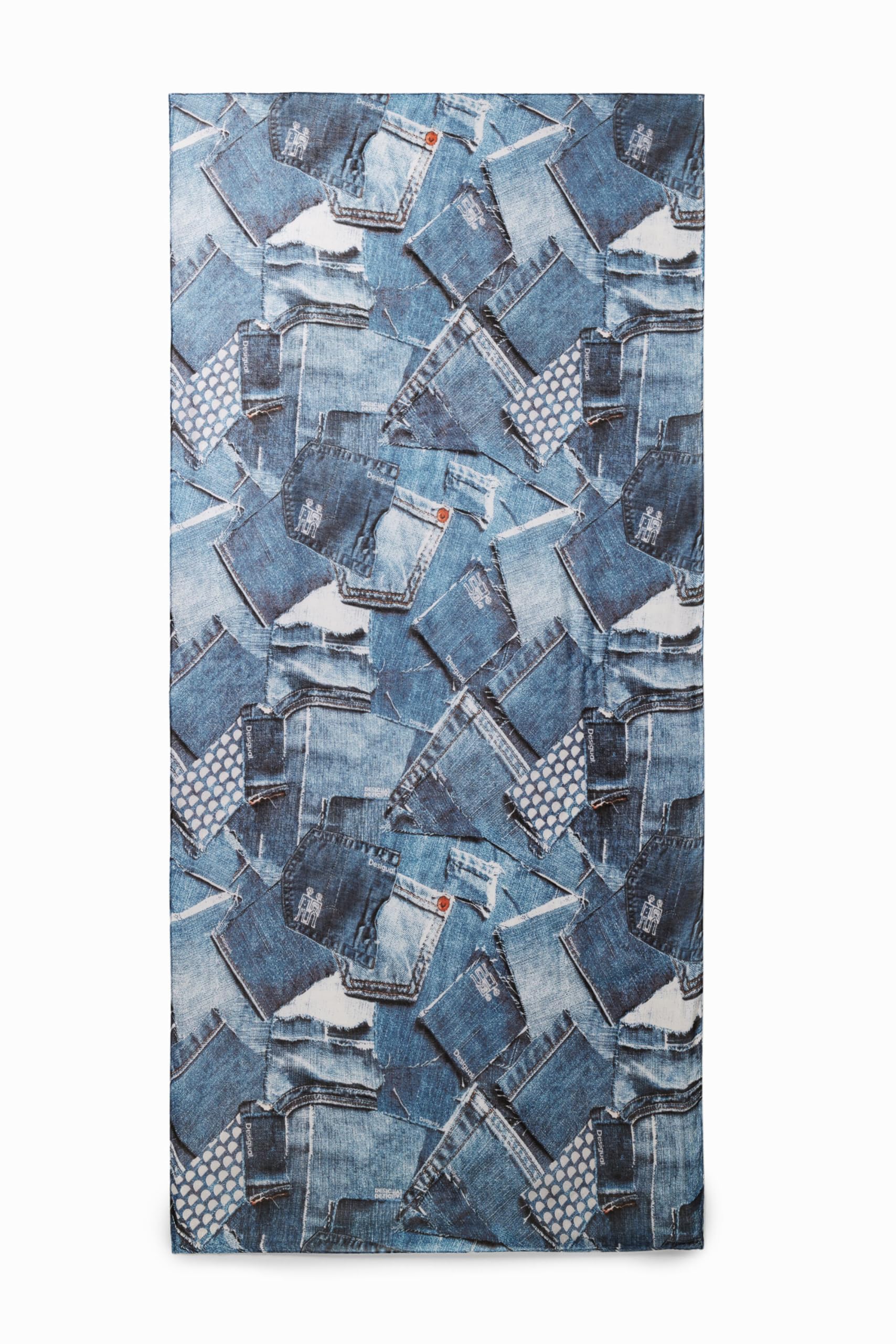 Desigual Women's Fashion Scarf - Lightweight Rectangle Foulard Wrap for Spring & Fall | Stylish Accessory for Office, Travel & Casual Outfits