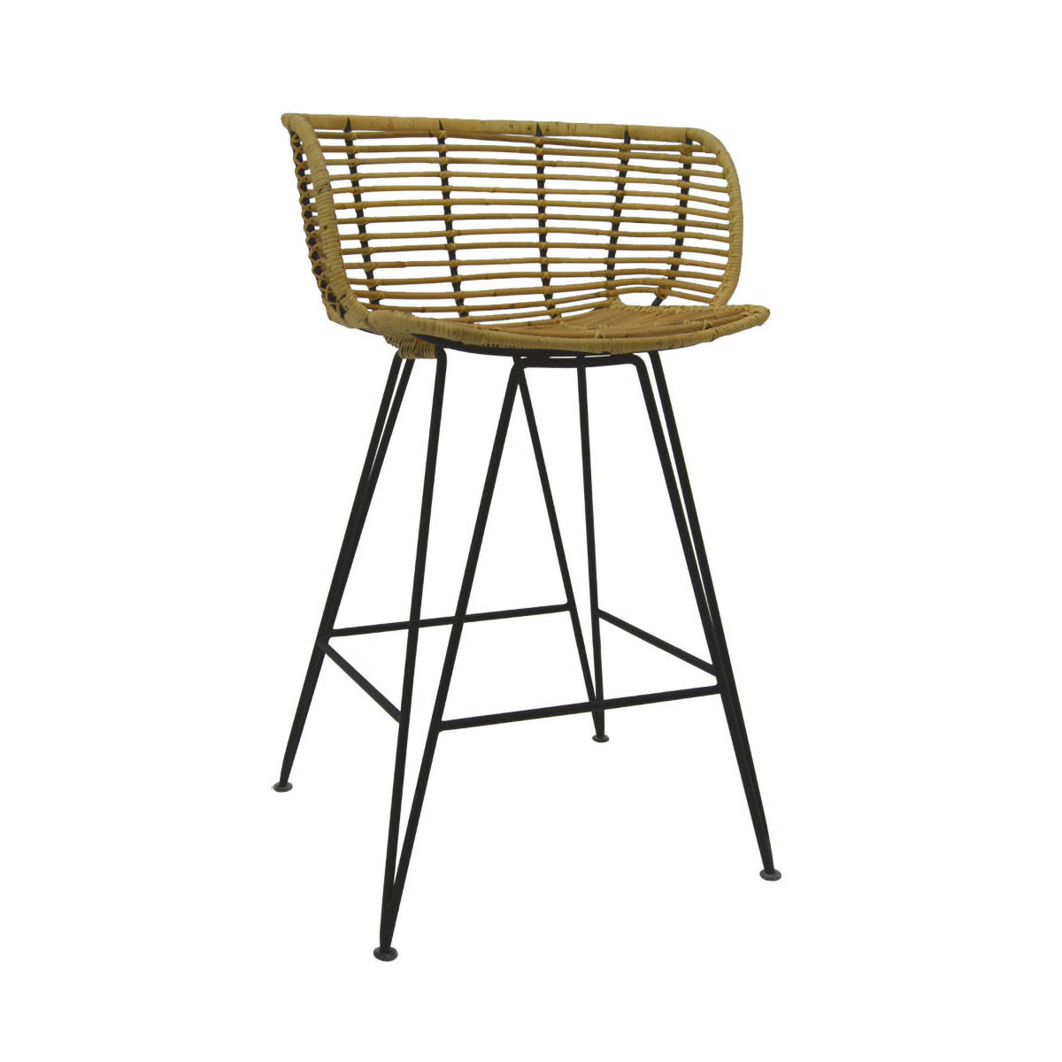 Satara Anna Bar Stool - Modern Counter Height Swivel Stool with Padded Seat for Kitchen Island, Breakfast Nook & Home Bar - Comfortable & Stylish Dining Chair for Indoor Use