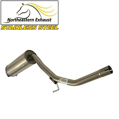 Stainless Steel Exhaust Resonator for Honda Civic 2006-2011 1.8L Sedan - Direct Fit Replacement with Free Gaskets, Clamps & Hardware - Improves Engine Performance & Sound - Perfect for Daily Driving & Car Upgrades