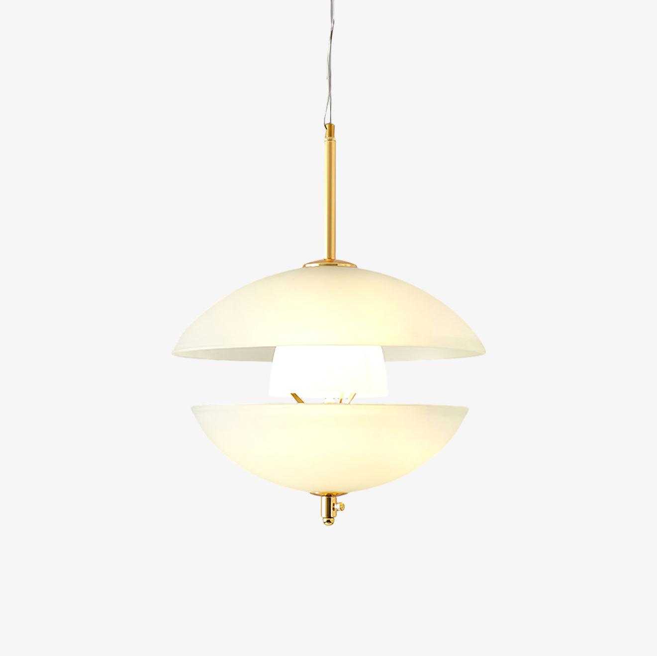 Miller Shell Pendant Light - Modern Coastal Ceiling Fixture for Living Room, Bedroom, or Dining Area | Elegant Seaside Decor with Natural Texture