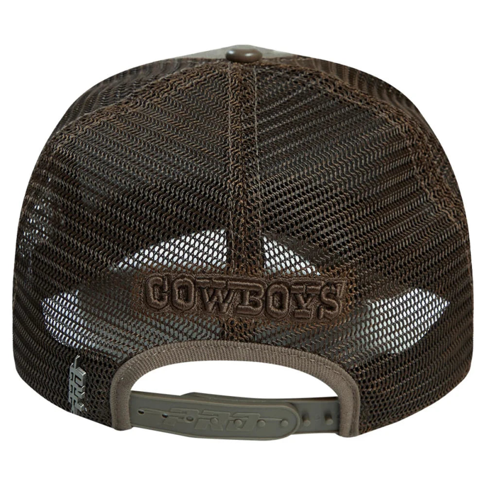 Pro Standard Dallas Cowboys Unisex Neutral Pinch Front Trucker Hat - Adjustable Baseball Cap for Men & Women - Perfect for Football Games, Outdoor Activities & Casual Wear