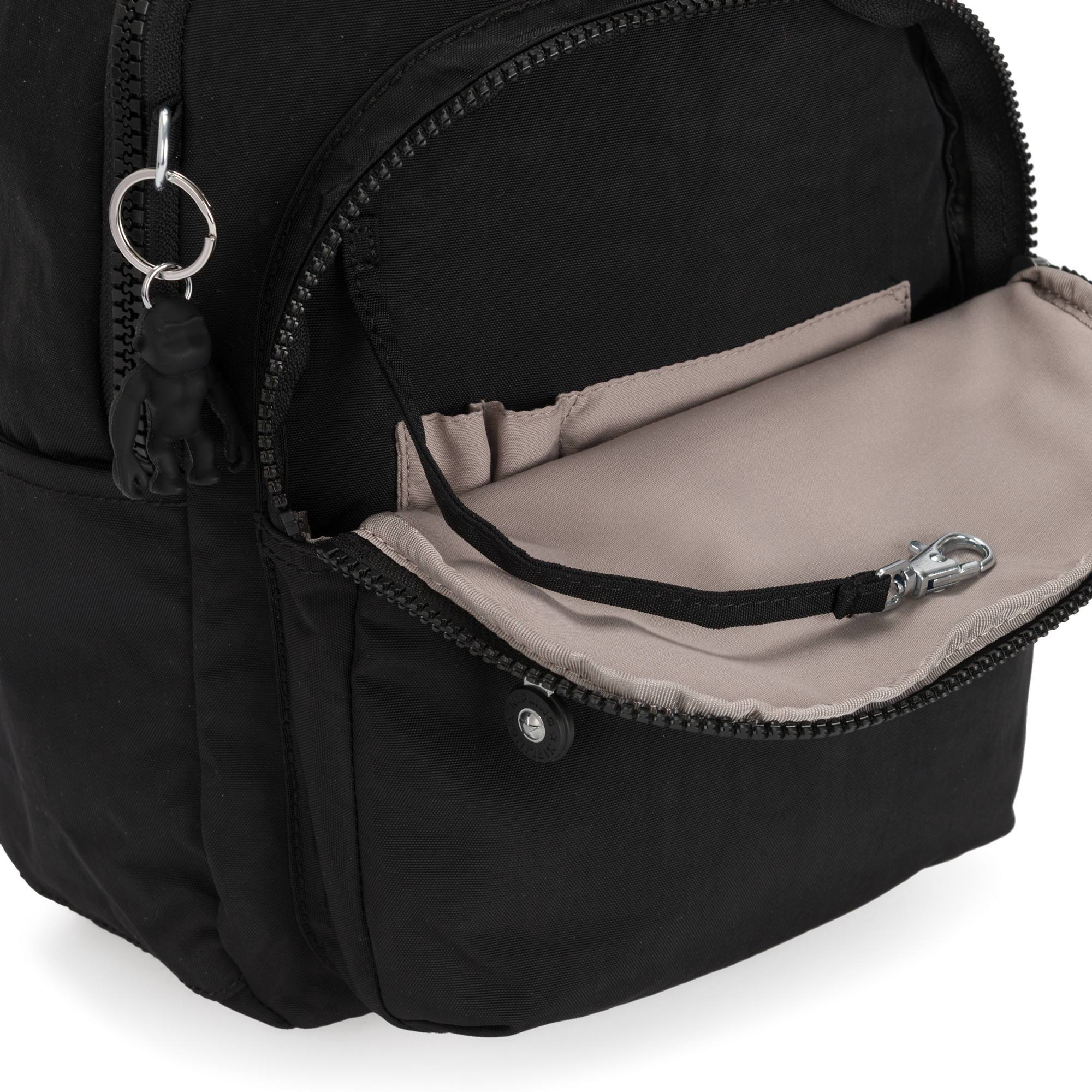 Kipling Seoul Small Tablet Backpack - Lightweight Laptop Bag for Women & Men, Water-Resistant Travel Backpack for Work, School & Commuting (Black Noir)