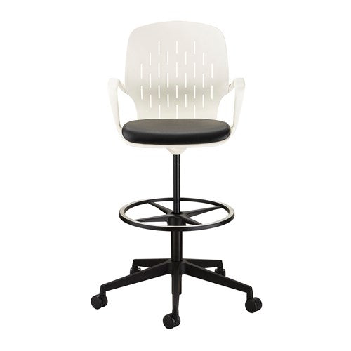 Safco 7014 Shell Extended Height Adjustable Office Chair - Ergonomic Design for Home & Office Workspaces, Perfect for Desks, Standing Workstations & Conference Rooms