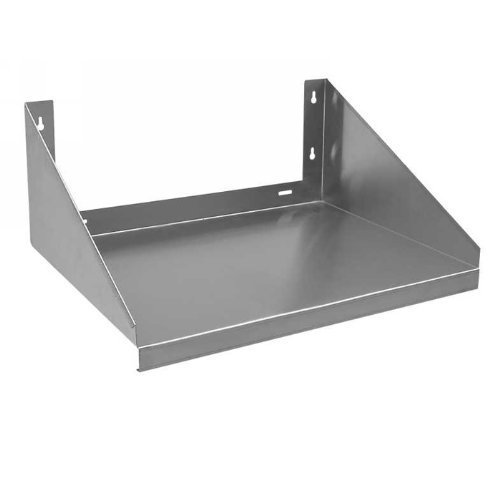 Royal Industries 24x24 Inch Stainless Steel Over Stove Microwave Shelf - Silver | Space-Saving Kitchen Storage Solution for Small Apartments & Modern Homes