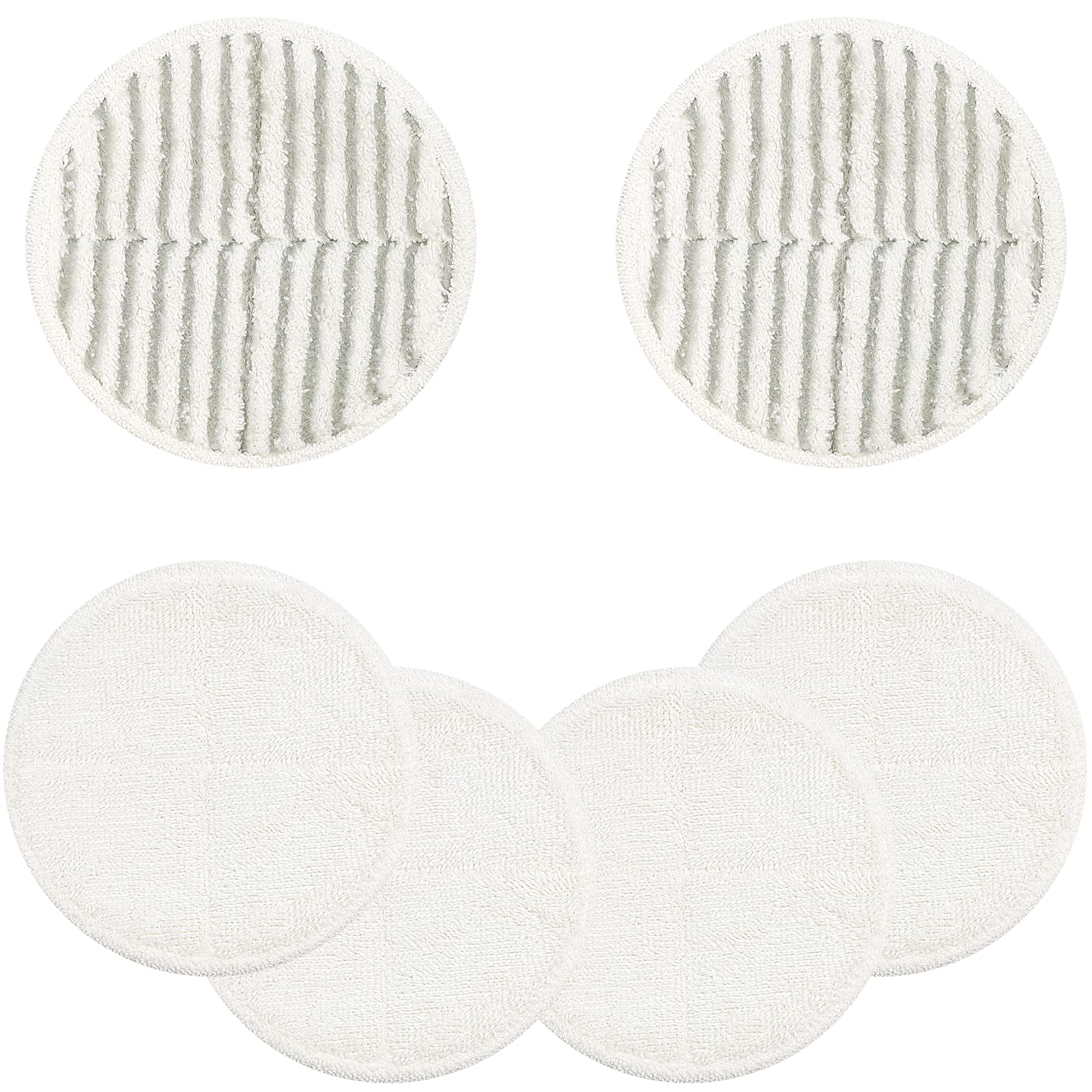 Bissell Spinwave Replacement Mop Pads - 2 Scrubby & 4 Soft Pads Kit Compatible with Models 2039, 2039A, 2039Q, 2039T, 2039W, 20391, 20395, 20399, 2307, 23157, 2315A - Perfect for Hardwood Floors, Tile & Laminate Cleaning