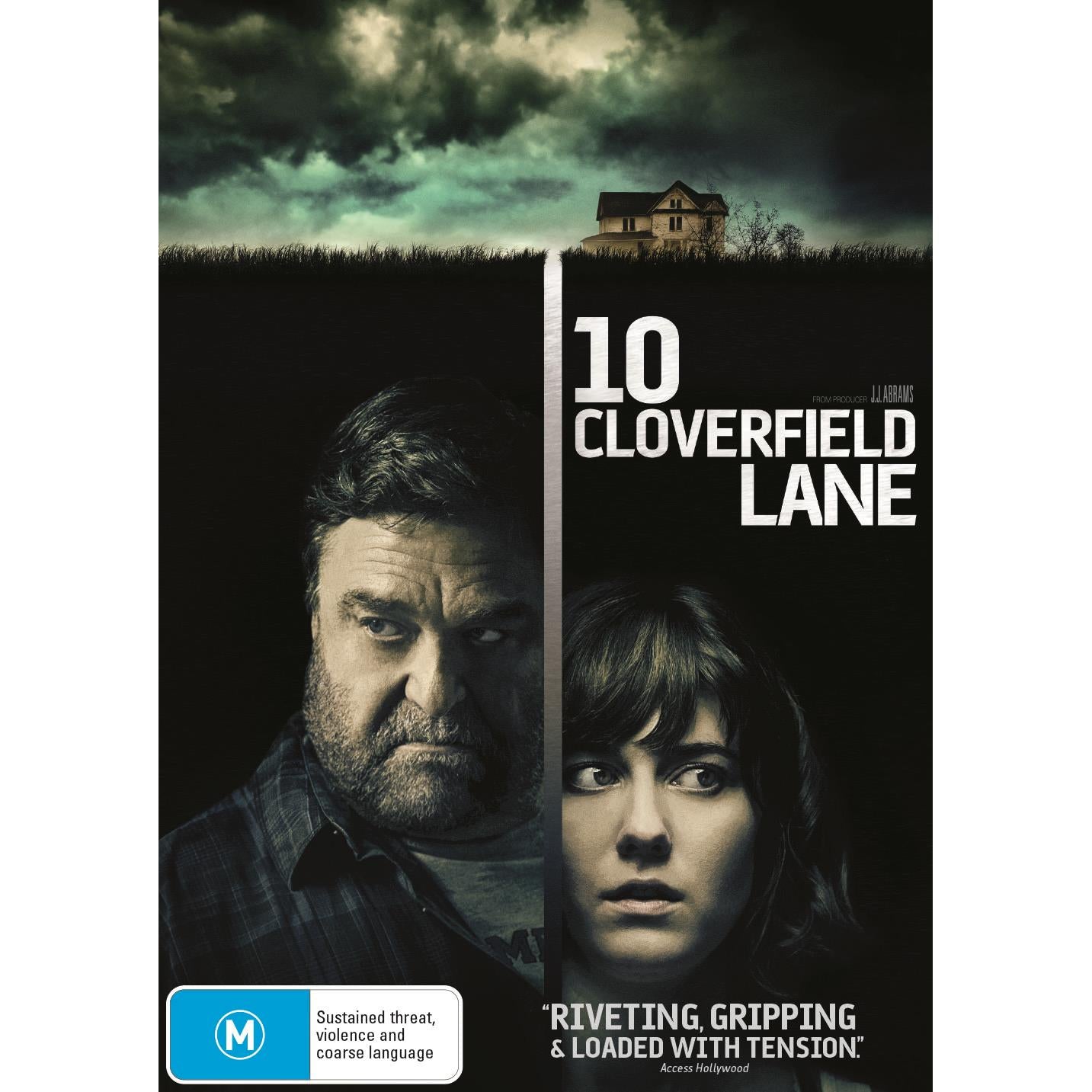 10 Cloverfield Lane DVD - Sci-Fi Thriller Movie with John Goodman & Mary Elizabeth Winstead - Perfect for Movie Nights & Sci-Fi Fans