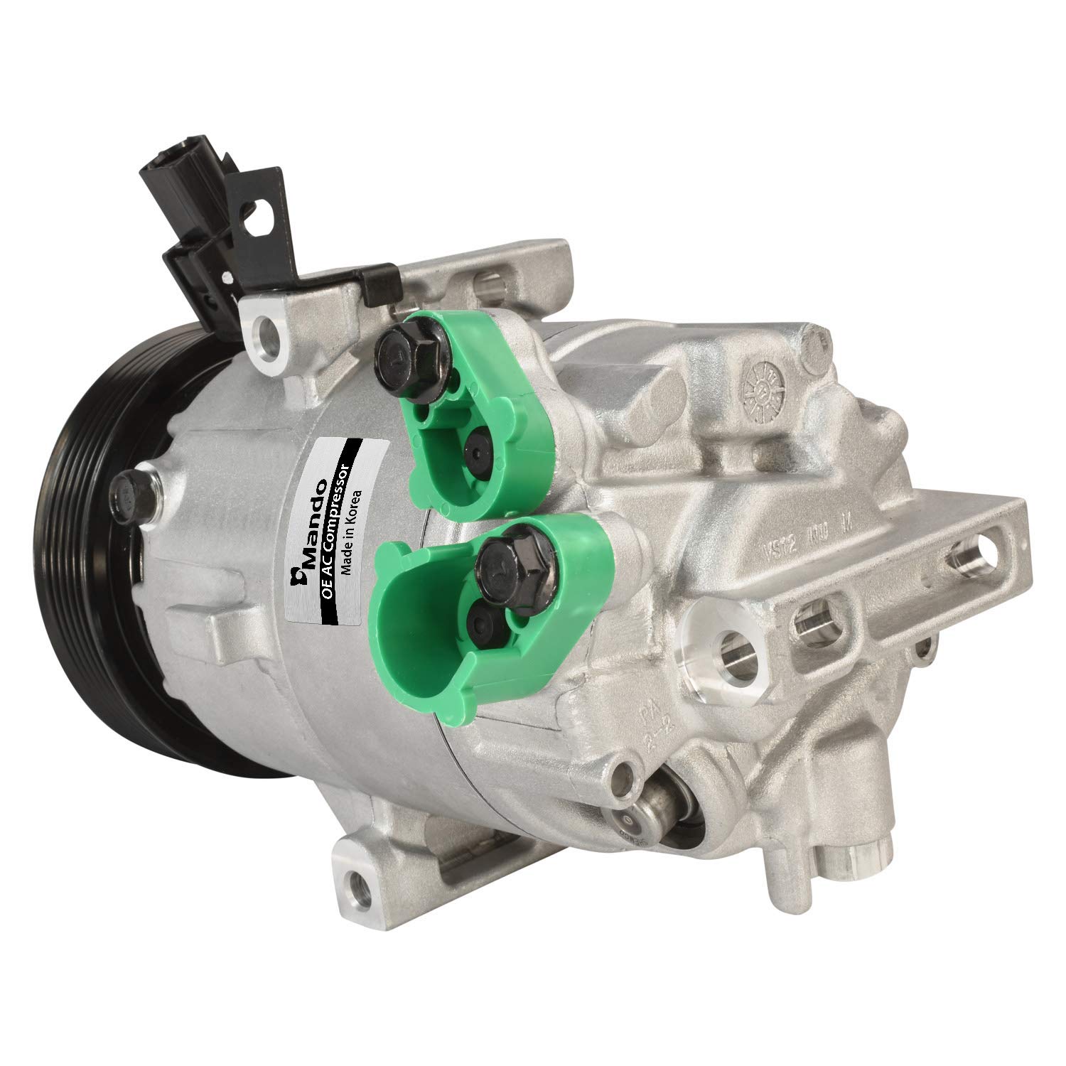 Genuine Mando 10A1416 AC Compressor with Pre-filled Oil - OEM Replacement for Car Air Conditioning System - Perfect for AC Repair & Automotive Maintenance