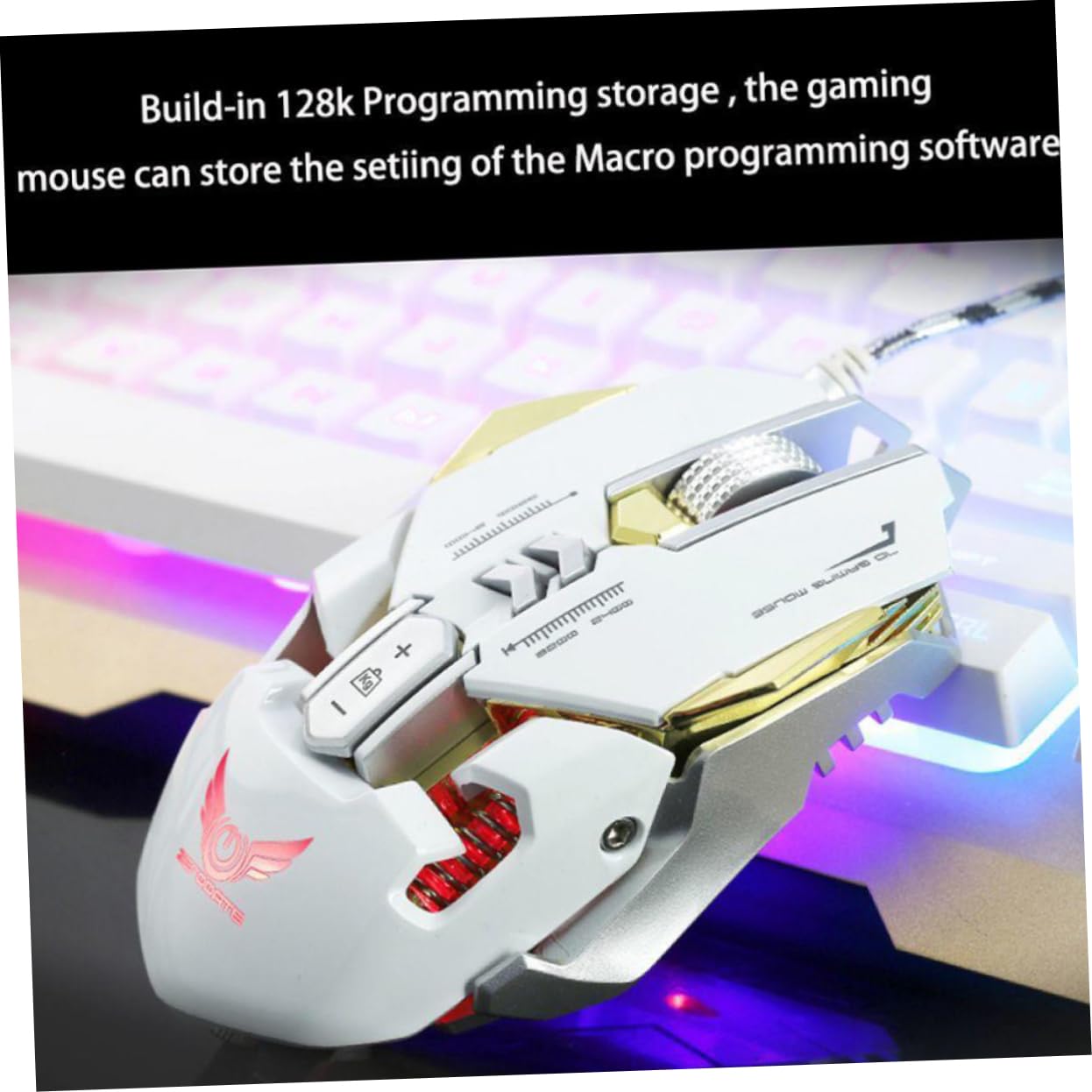 Gadpiparty 3-Pack USB Wired Optical Gaming Mouse - Programmable X300 Silent Mechanical Mouse for PC, Laptop, Office & Gaming Setup