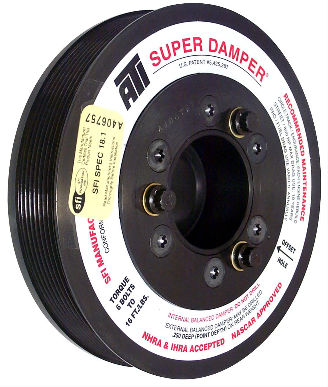ATI Super Damper 7.3L Ford Power Stroke SFI Harmonic Balancer - Performance Engine Upgrade for Smooth Ride & Towing | Perfect for Off-Road Trucks & Heavy-Duty Vehicles