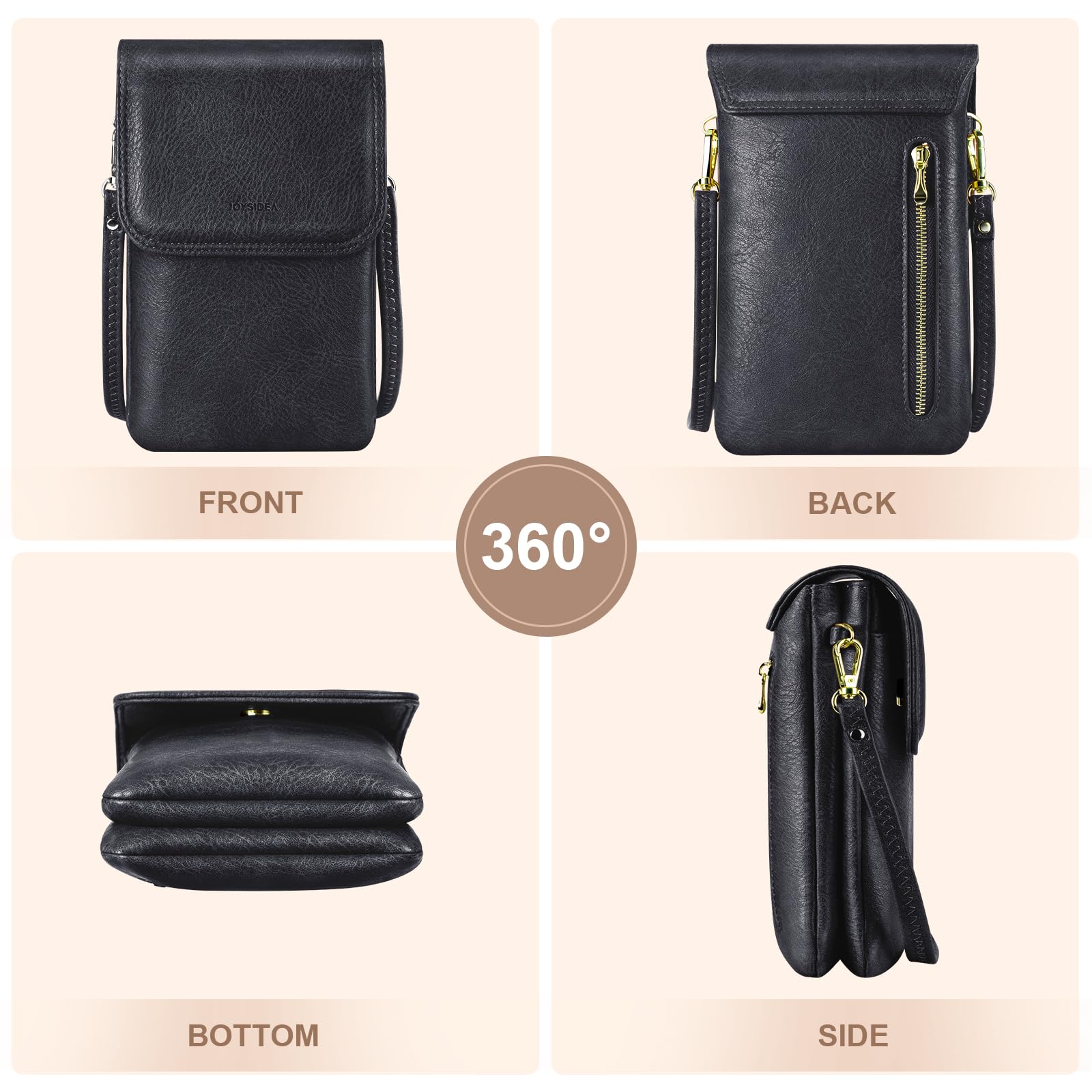 Women's Small Crossbody Cell Phone Purse - Stylish Shoulder Bag with Wallet Pouch for iPhone & Android - Perfect for Travel, Shopping & Everyday Use