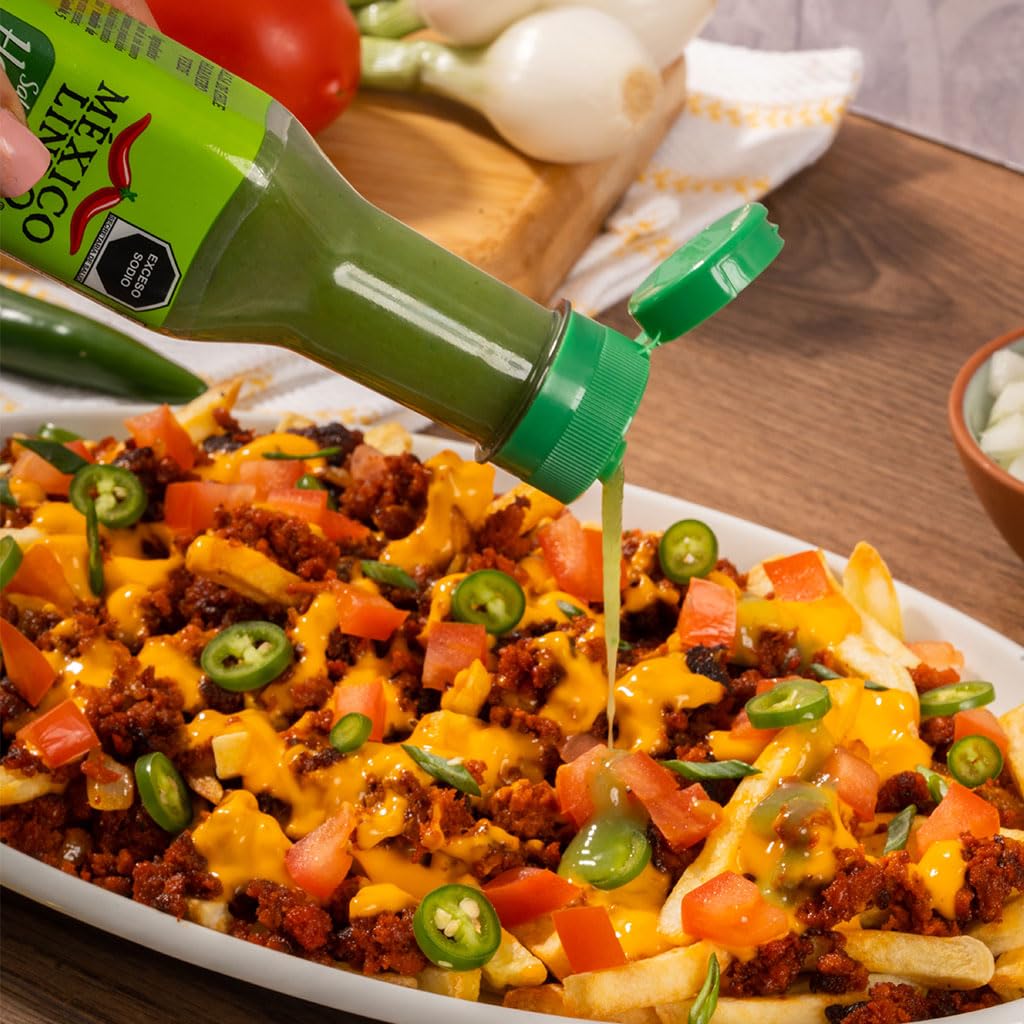 Authentic Mexico Lindo Green Habanero Hot Sauce - 5 fl oz (Pack of 2) - Spicy Flavor for Tacos, Burritos & Mexican Dishes - Perfect for Home Cooking & Restaurant Use