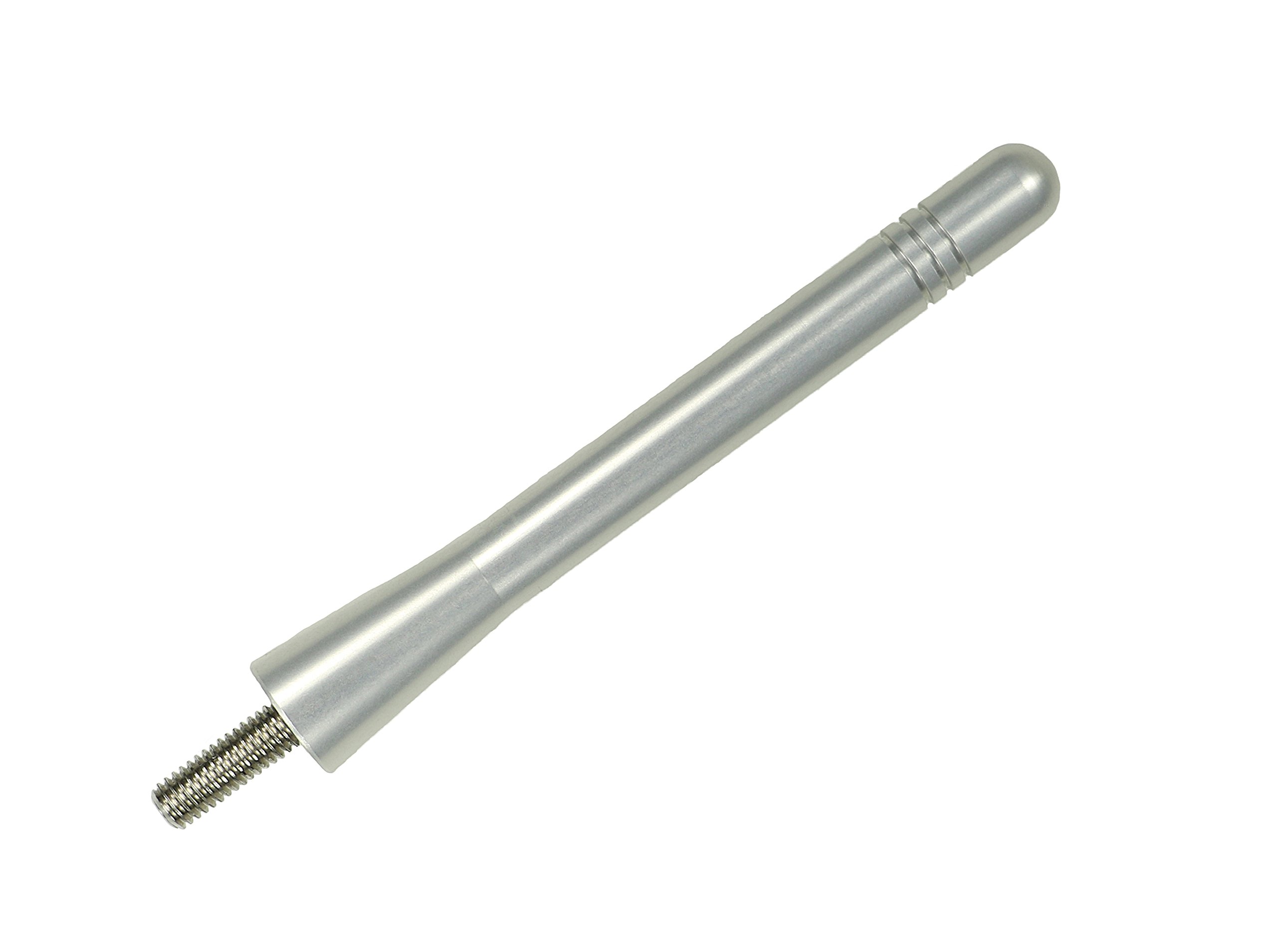 4 Inch Silver Aluminum Antenna for Ford F-150 (2009-2025) & Bronco (2021-2025) | Made in USA | Durable & Weatherproof Car Accessory for Off-Roading & Daily Driving