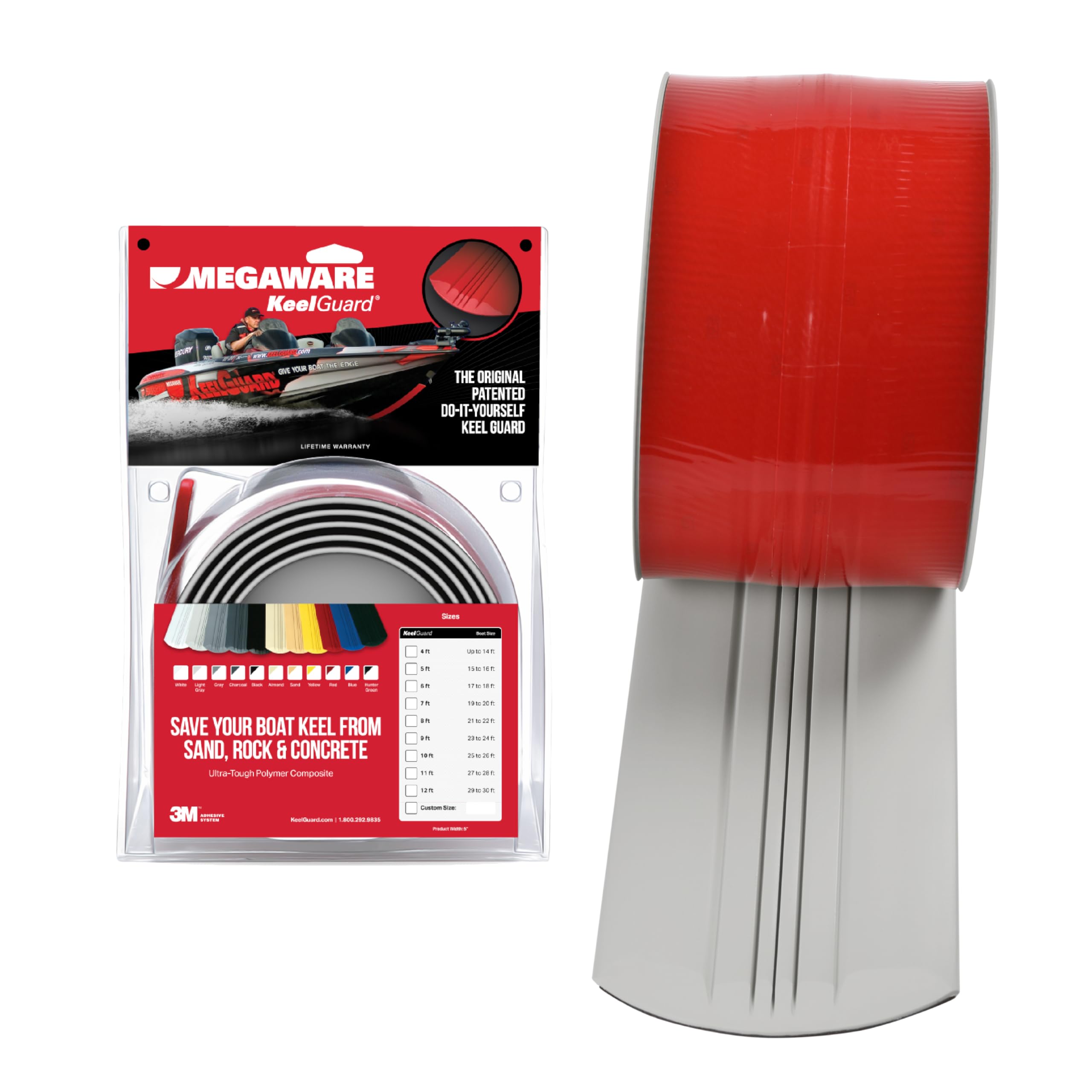 Megaware Self-Adhesive DIY Keel Guard for Fiberglass & Aluminum Boats - 5