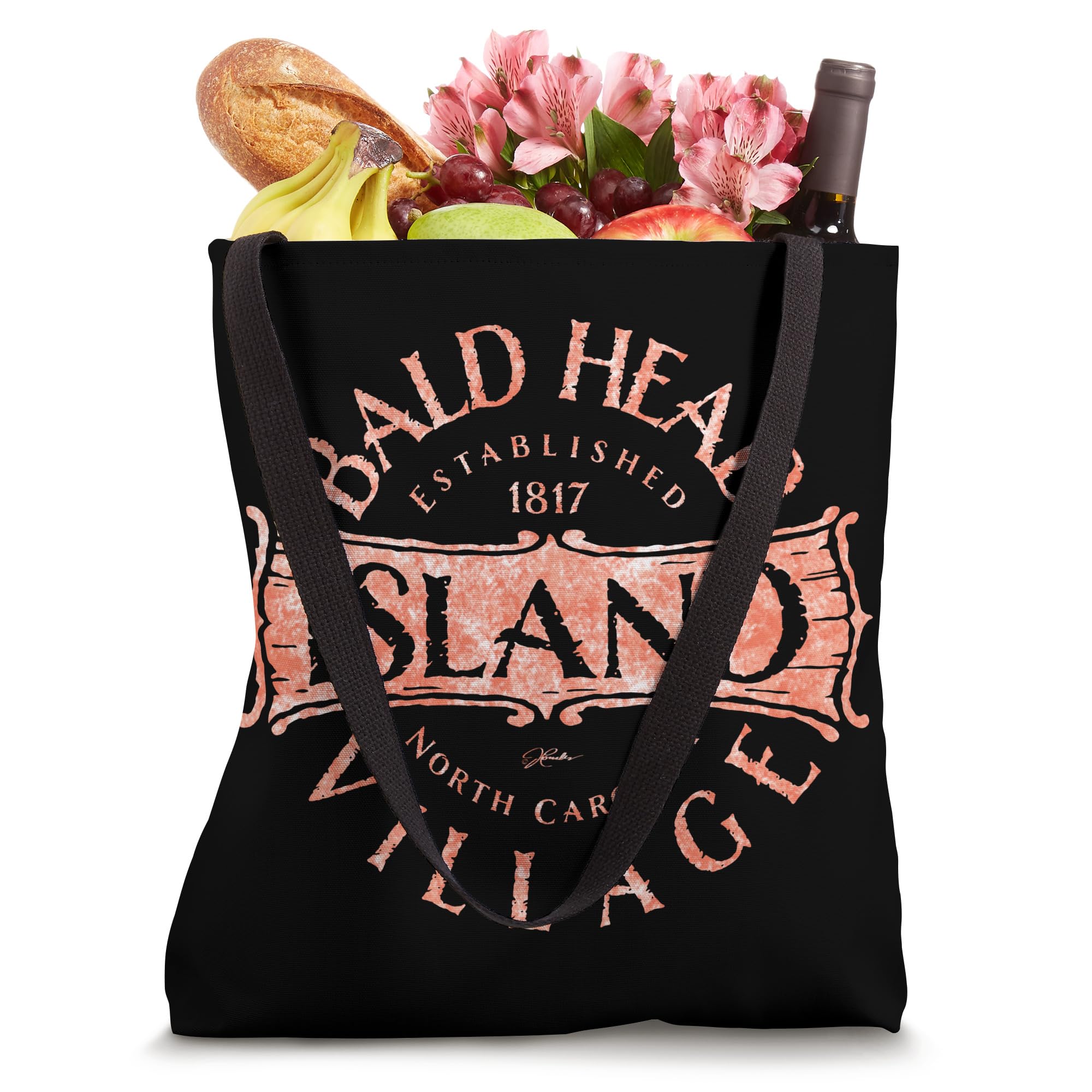 JCombs: Stylish Bald Head Island North Carolina Tote Bag - Perfect for Beach Trips, Shopping & Travel Accessories