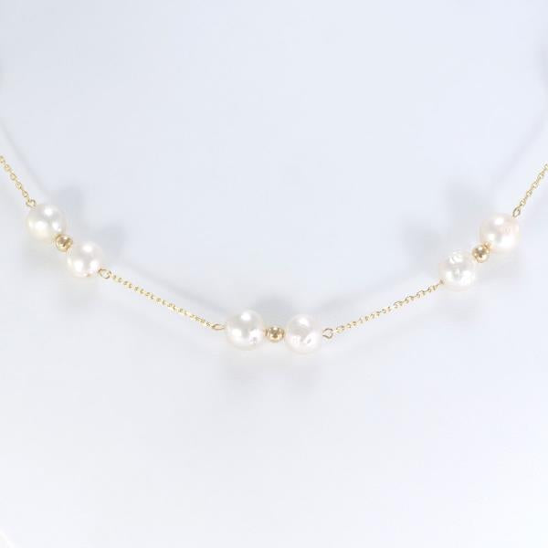 18K Yellow Gold Pearl Necklace for Women - Elegant Cultured Pearl Jewelry Gift for Birthday, Anniversary & Special Occasions