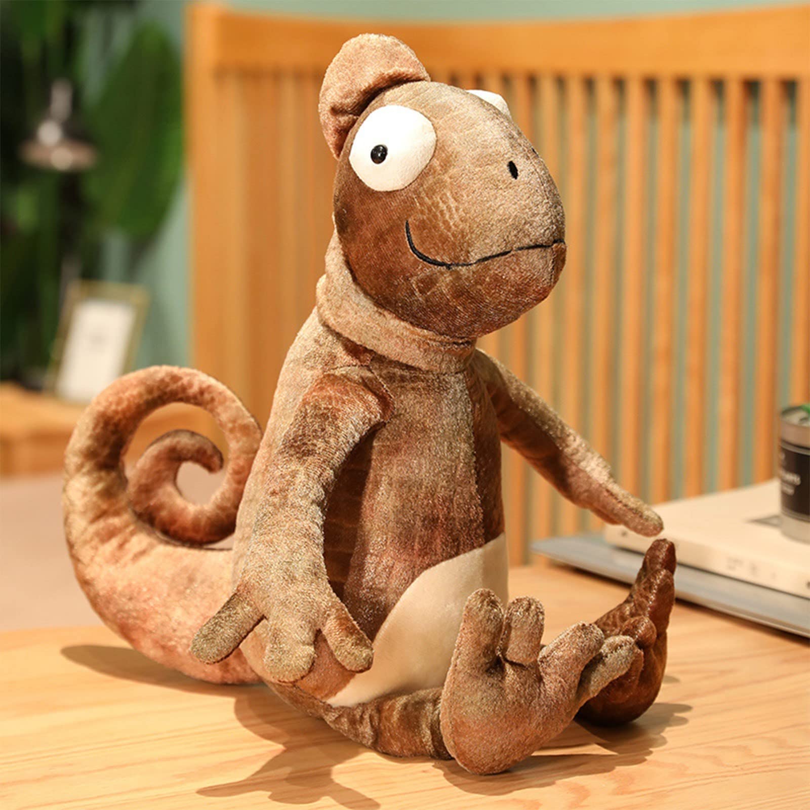 Realistic Lizard Plush Toy - 9.8 X 7.8 Inch Soft Stuffed Animal, Cute Reptile Doll for Kids, Unique Gift for Christmas Birthday Easter Party - Perfect for Cuddling, Decor, and Themed Events