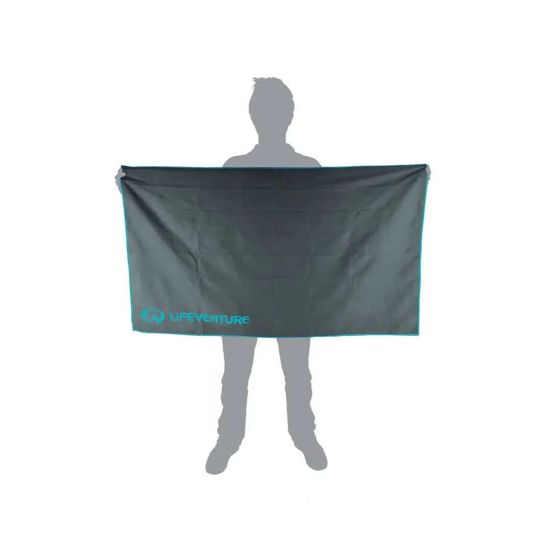 Lifeventure SoftFibre Recycled Travel Towels - XLarge Size, Quick Dry & Eco-Friendly - Perfect for Camping, Hiking, Beach & Gym Use