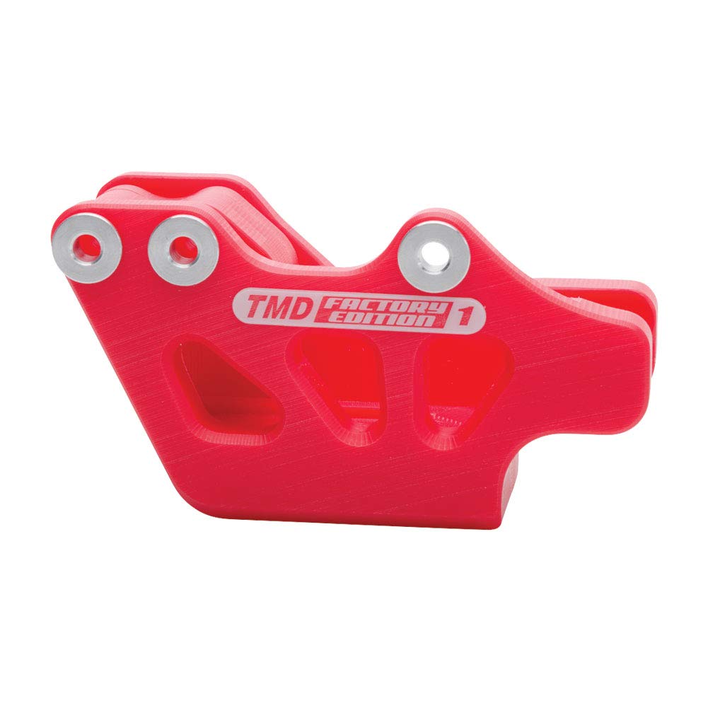 HONDA CR125R CR250R CRF250R CRF250X CRF450R CRF450X Rear Chain Guide - Factory Edition 1 Red - Durable Motorcycle Chain Protector for Off-Road & Motocross Racing