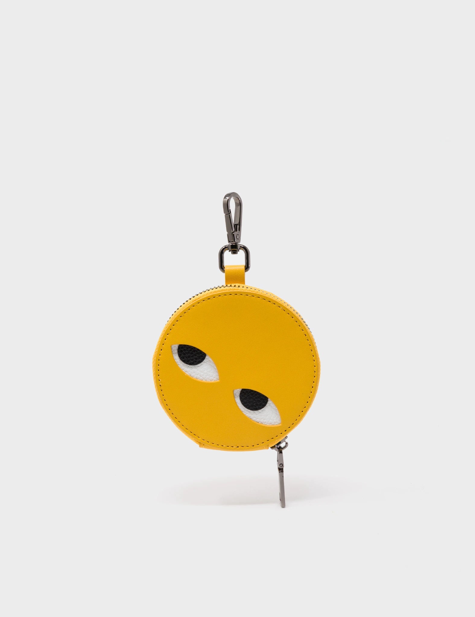 Dottie Yellow Leather Pouch Charm - Cute Keychain Accessory for Women, Handmade Genuine Leather Gift for Her | Perfect for Keys, Bags & Everyday Carry