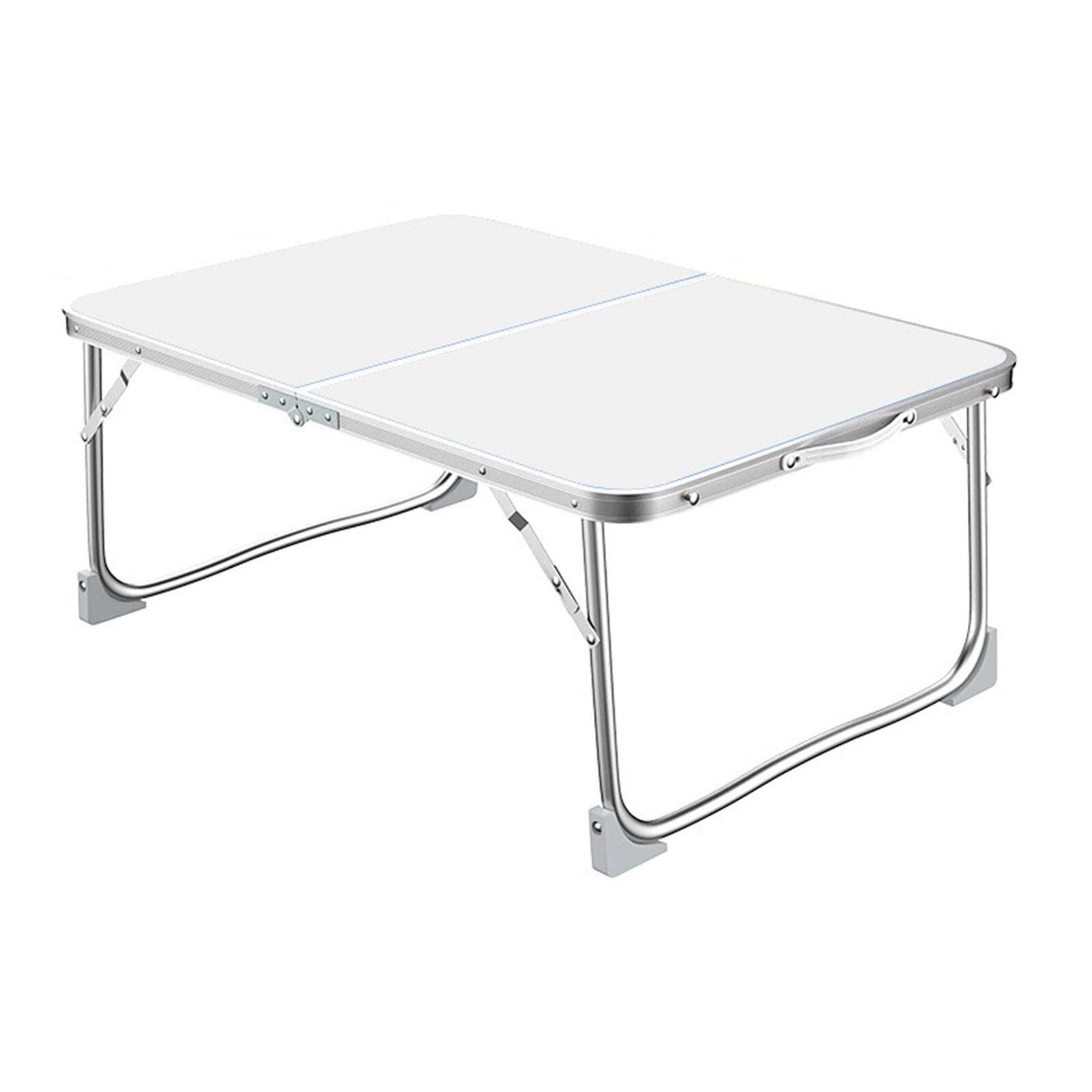 Foldable Portable Laptop Stand & Bed Tray Table - Adjustable Breakfast Serving Tray for Eating, Working & Reading in Bed - Lightweight Laptop Desk for Home, Office & Dorm Use