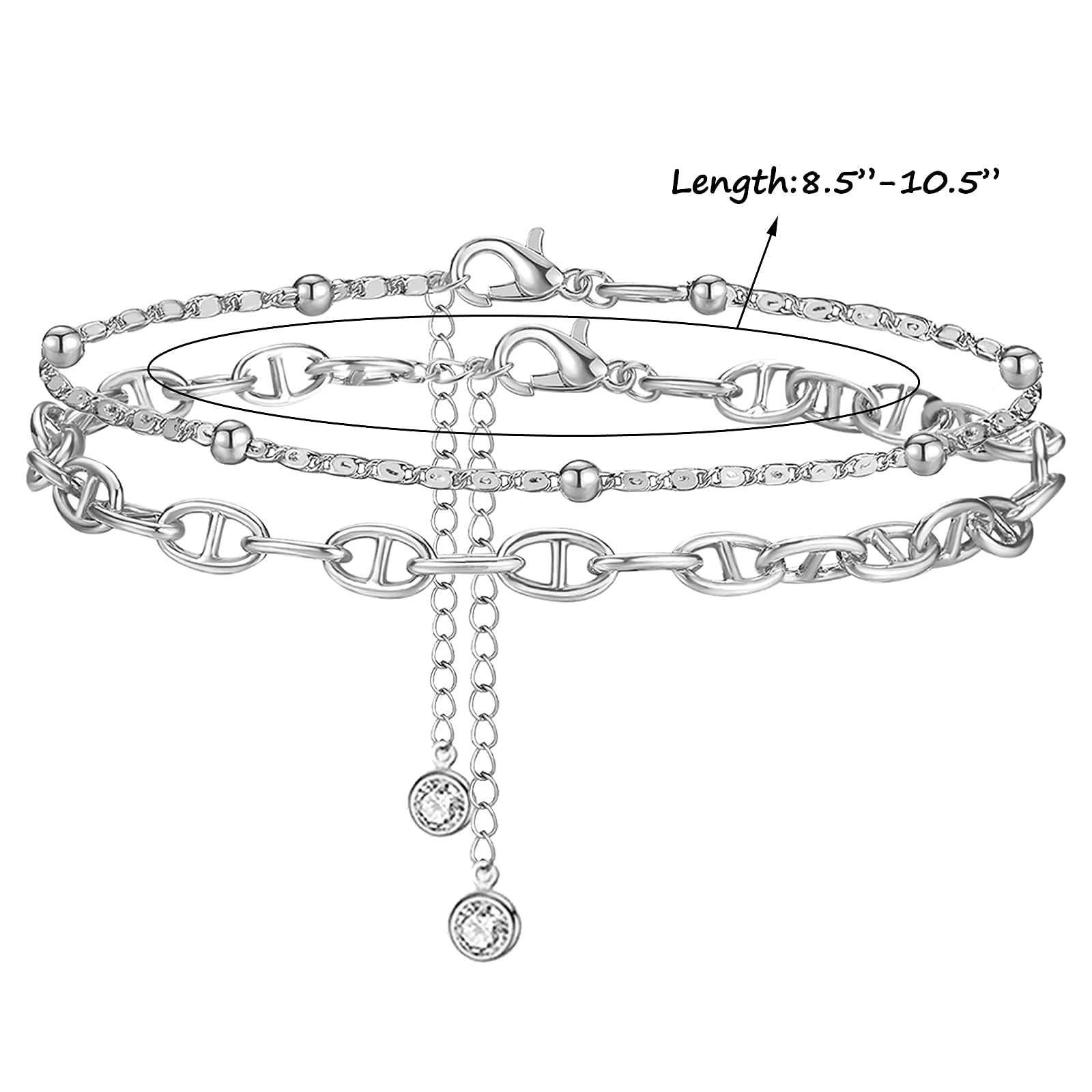Elegant Gold Ankle Bracelets for Women - Dainty Paperclip Link Chain Anklets, Perfect for Summer Beach Vacation Outfits & Foot Jewelry Gifts | Ideal for Weddings, Parties, and Casual Wear