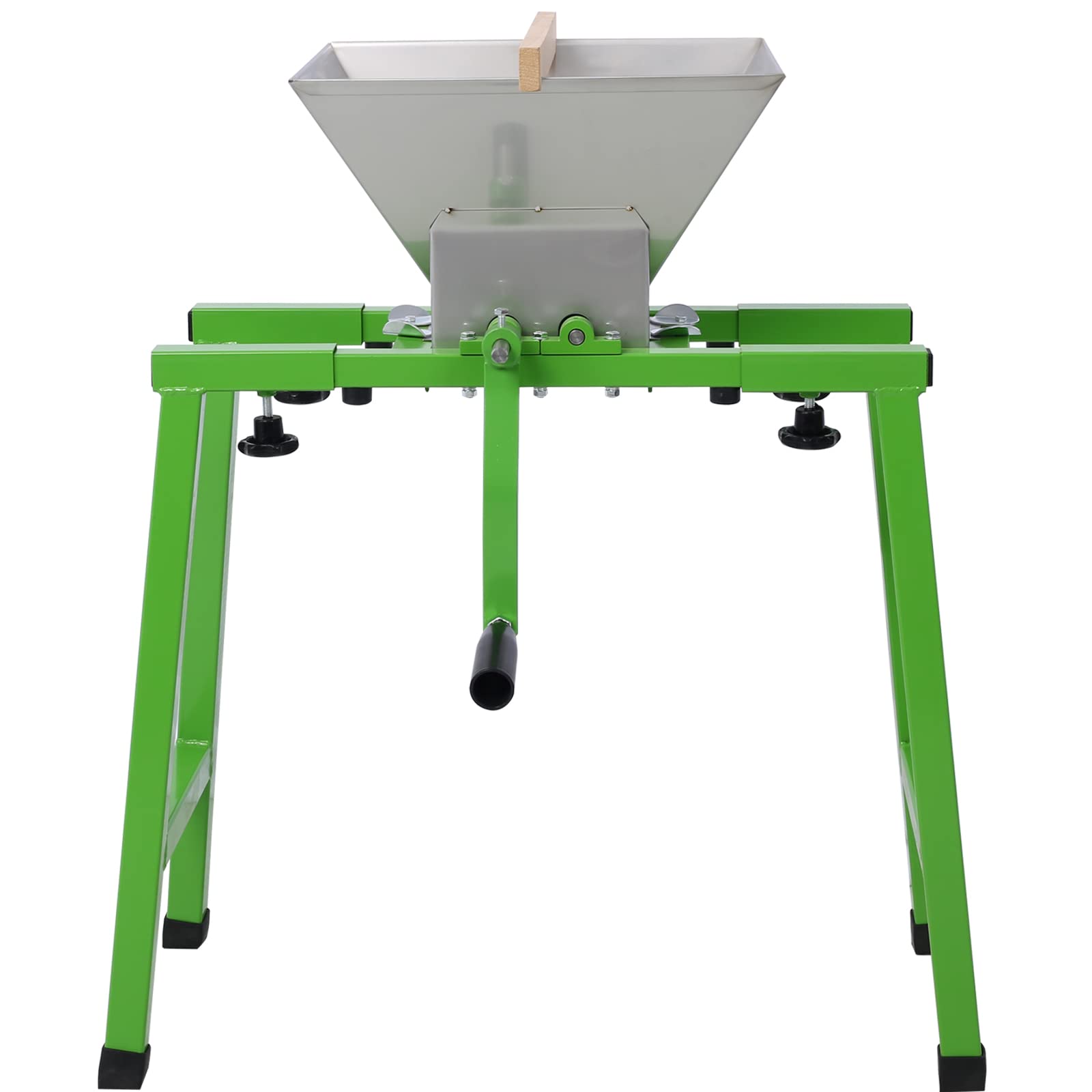 7L Manual Fruit Crusher - Hand Crank Apple Grinder with Steel Hopper for Juice Press, Wine Making & Cider Extraction | Portable Fruit Shredder for Hard Vegetables | Perfect for Home Brewing, Farm Harvest & DIY Fruit Processing