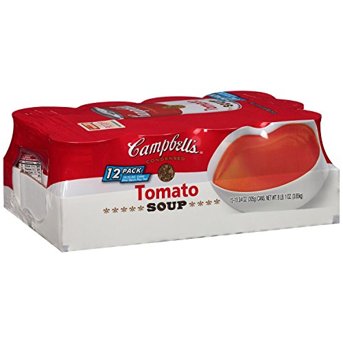 Campbell's Tomato Soup - 12 Pack (10.75 oz Cans) - Case of 2 - Perfect for Quick Meals, Camping & Emergency Food Storage