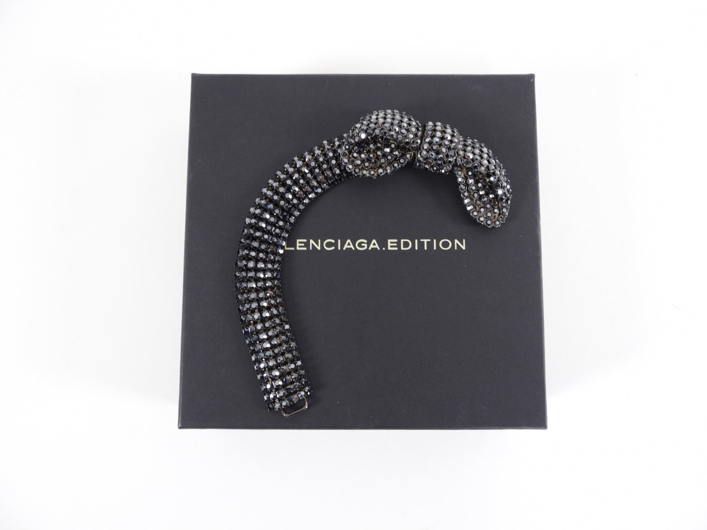 Balenciaga Editions Winter 1967 Rhinestone Bow Bracelet - Elegant Vintage Jewelry for Women | Perfect for Parties, Weddings & Special Occasions
