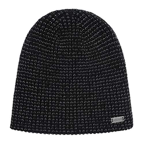 Men's Reflective Waffle Beanie - Warm Winter Knit Hat with High Visibility for Running, Cycling & Outdoor Activities