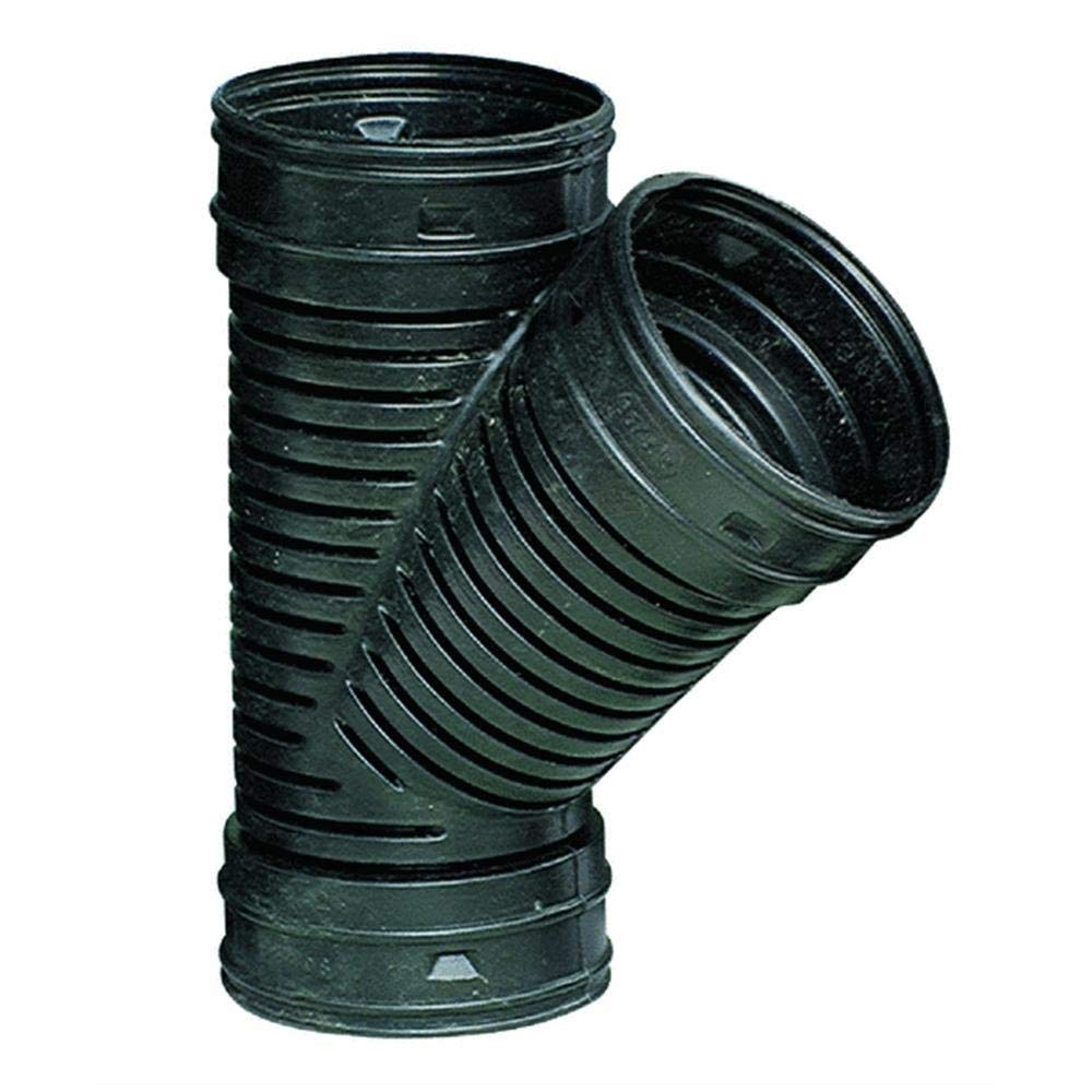 4 Pack of 45 Degree Wye Fittings - Corrugated Polyethylene Pipe Connectors (3 Sets Included) for Drainage, Sewer & Plumbing Systems - Perfect for DIY Projects, Landscaping & Irrigation Systems