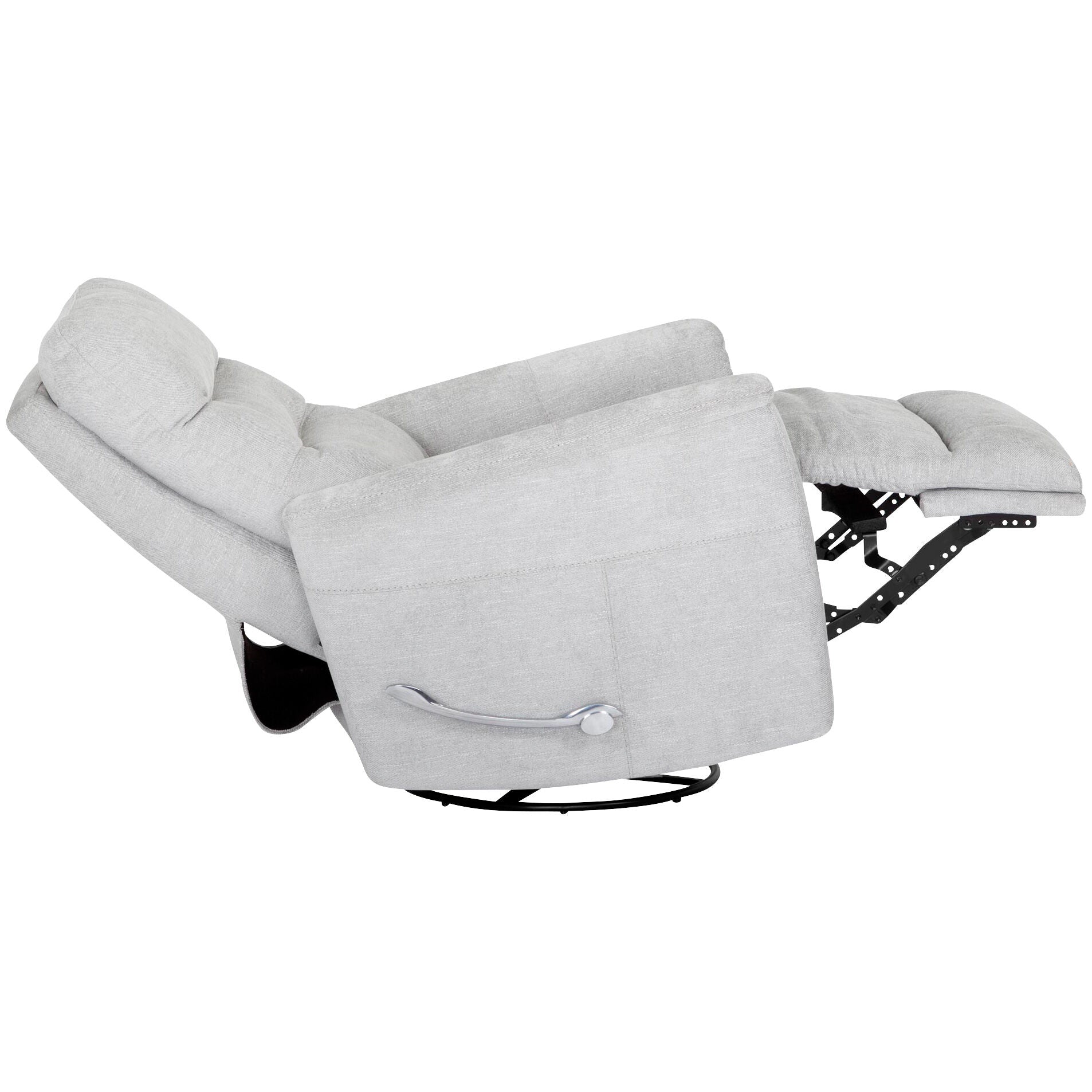 Shale Swivel Glider Recliner Chair - 360 Degree Rotating Rocker with Smooth Gliding Motion for Nursery, Living Room & Bedroom - Perfect for Nursing Mothers, Relaxation and Home Decor