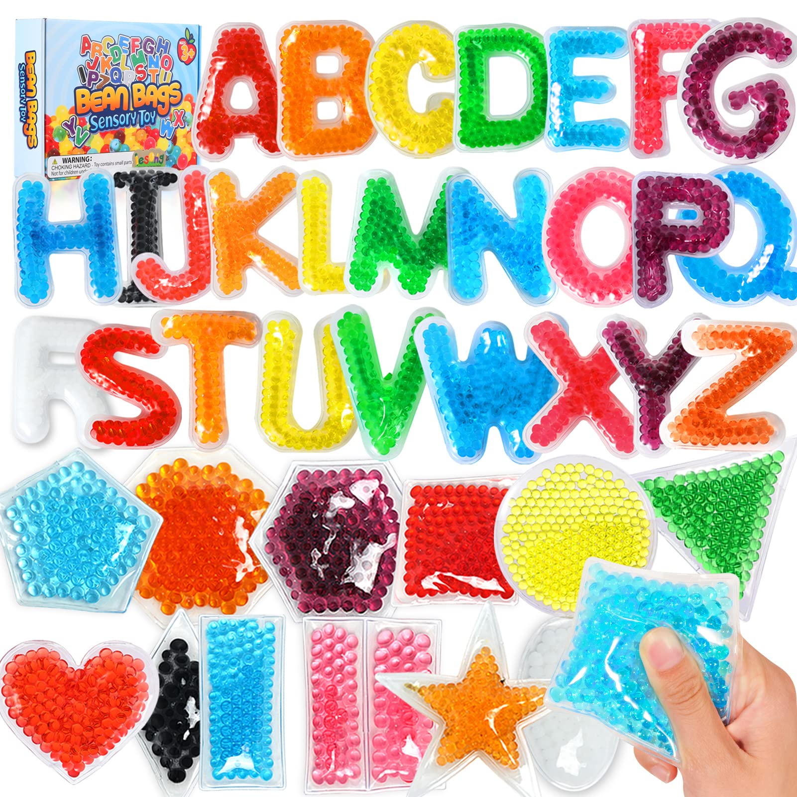 LESONG Educational Learning Sensory Toys for Toddlers - Montessori Toys for Shapes, Colors & ABC Learning - Sensory Toys for Autistic Children - Perfect for Classroom, Homeschool & Early Childhood Development